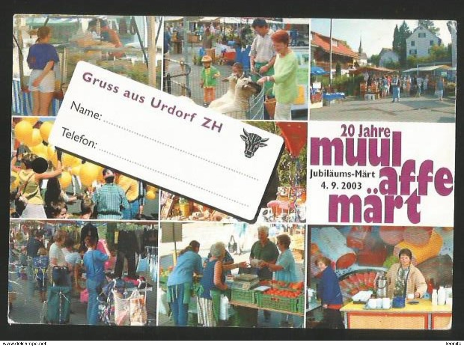 URDORF ZH Dietikon Markt MUULAFFEMÄRT 2003 - Dietikon