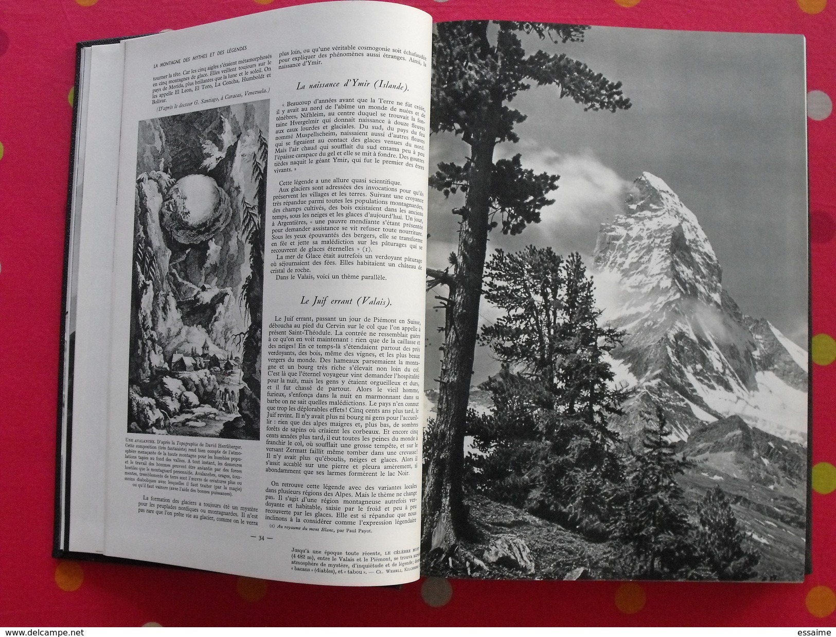 La Montagne. Maurice Herzog. édit. Larousse 1956. 476 Pages. Nombreuses Photos. Encyclopédie. - Alpes - Pays-de-Savoie