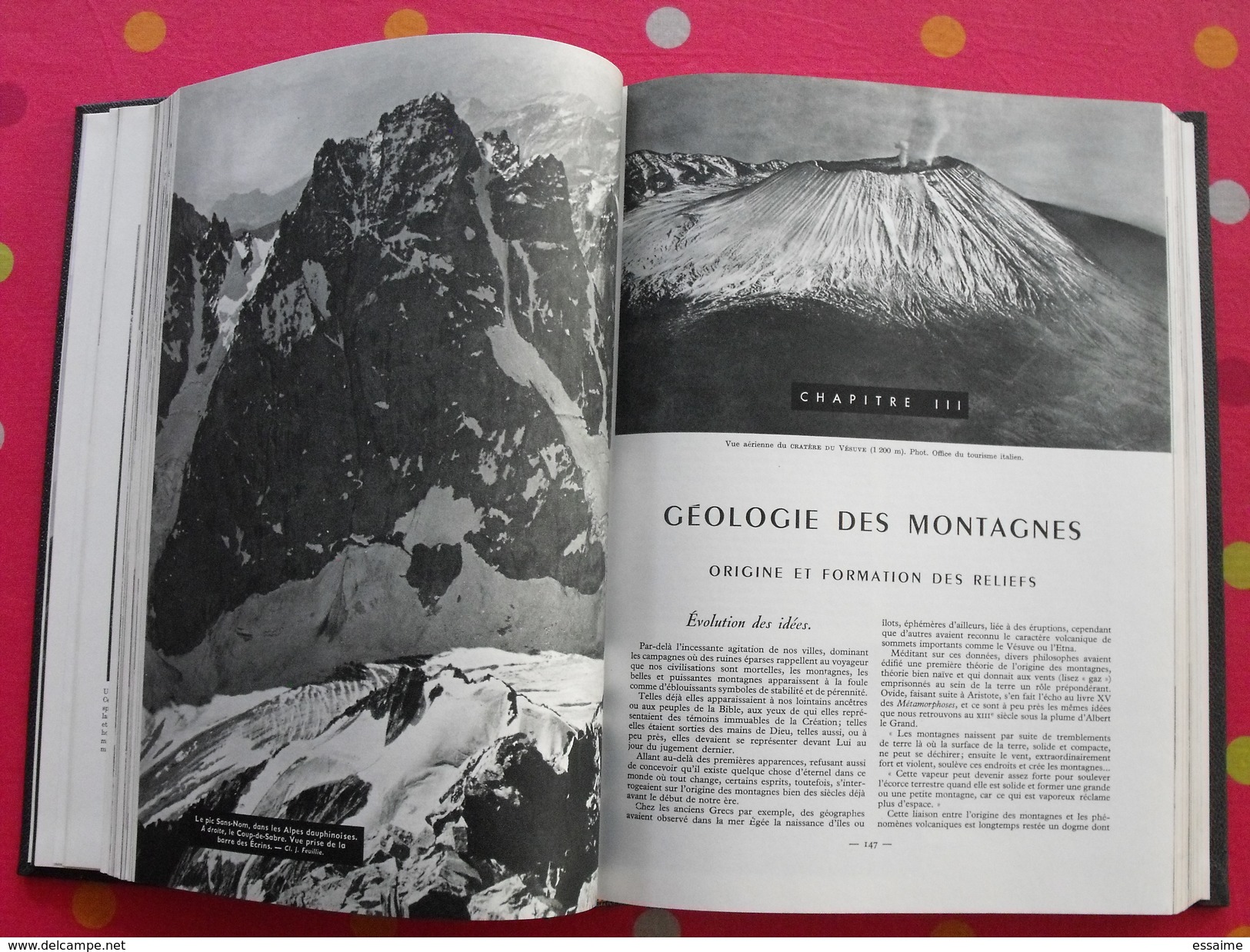 La montagne. Maurice Herzog. édit. Larousse 1956. 476 pages. nombreuses photos. encyclopédie.