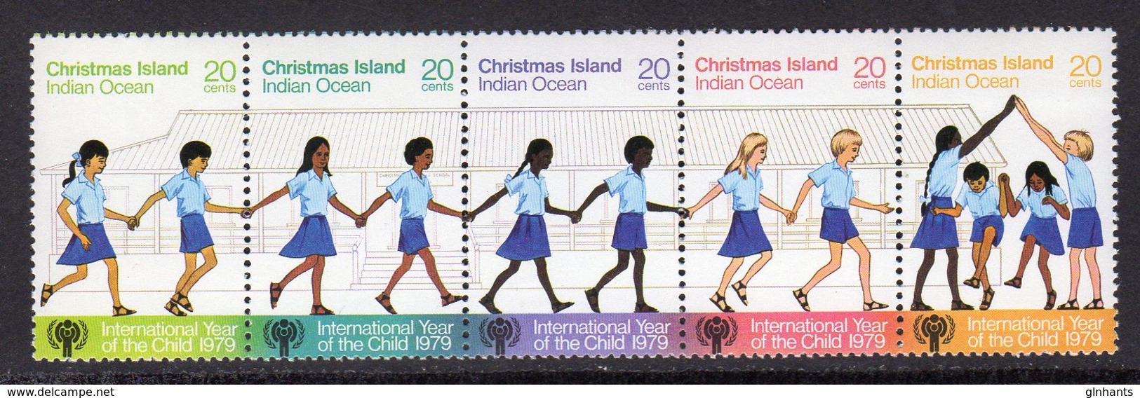 CHRISTMAS ISLAND - 1979 INTERNATIONAL YEAR OF THE CHILD IYC SET (5V) FINE MNH ** SG108-112 - Other & Unclassified