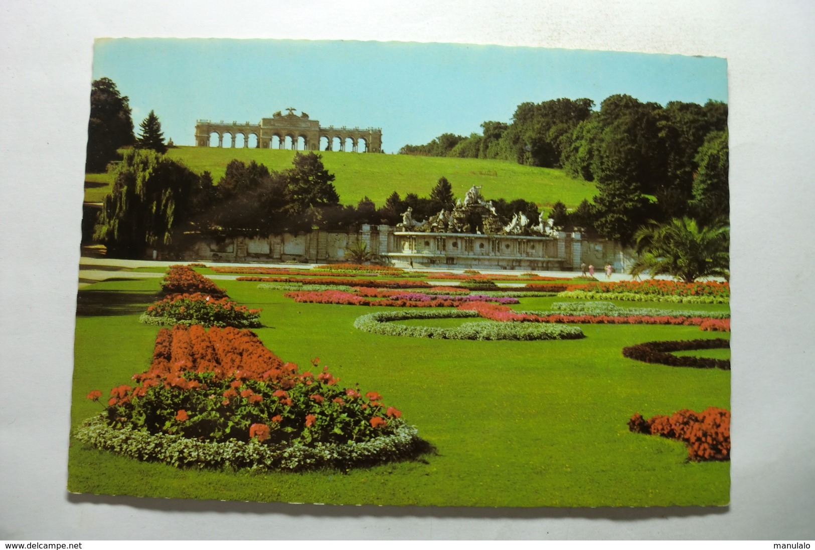 Wien - Schönbrunn - Parkanlage Mit Gloriette Und Neptunbrunnen - Château De Schönbrunn