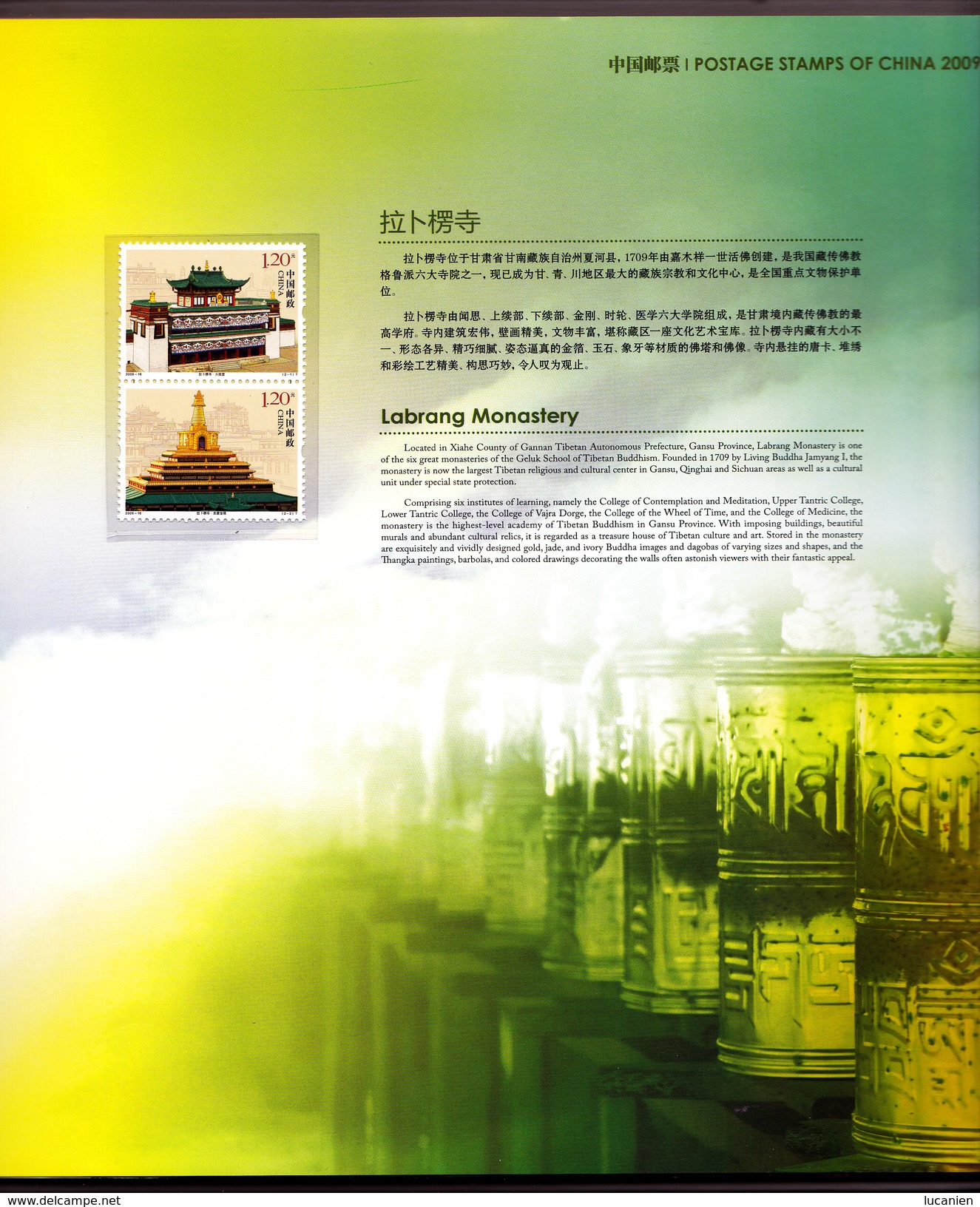 CHINE Année Complète 2009 ** 53 Photos  SUPERBE Album ILLUSTRE - Voir les 53 Pages