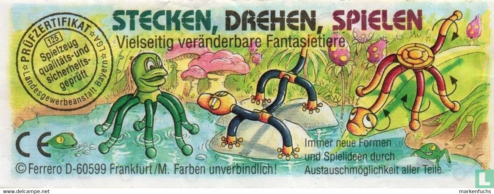 Stecken, Drehen, Spielen  /  1997 / Salamander + BPZ - Ü-Ei