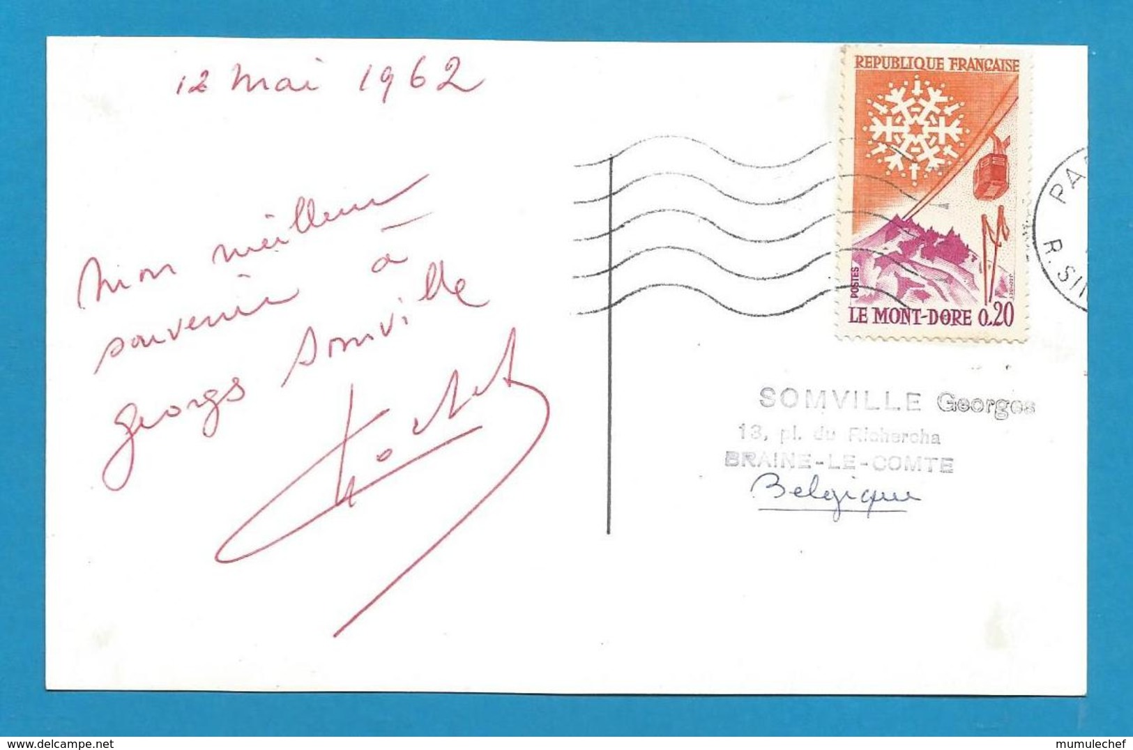 (A425) Signature / Dédicace / Autographe Original Henri Cochet - Champion De Tennis Français - - Autres & Non Classés