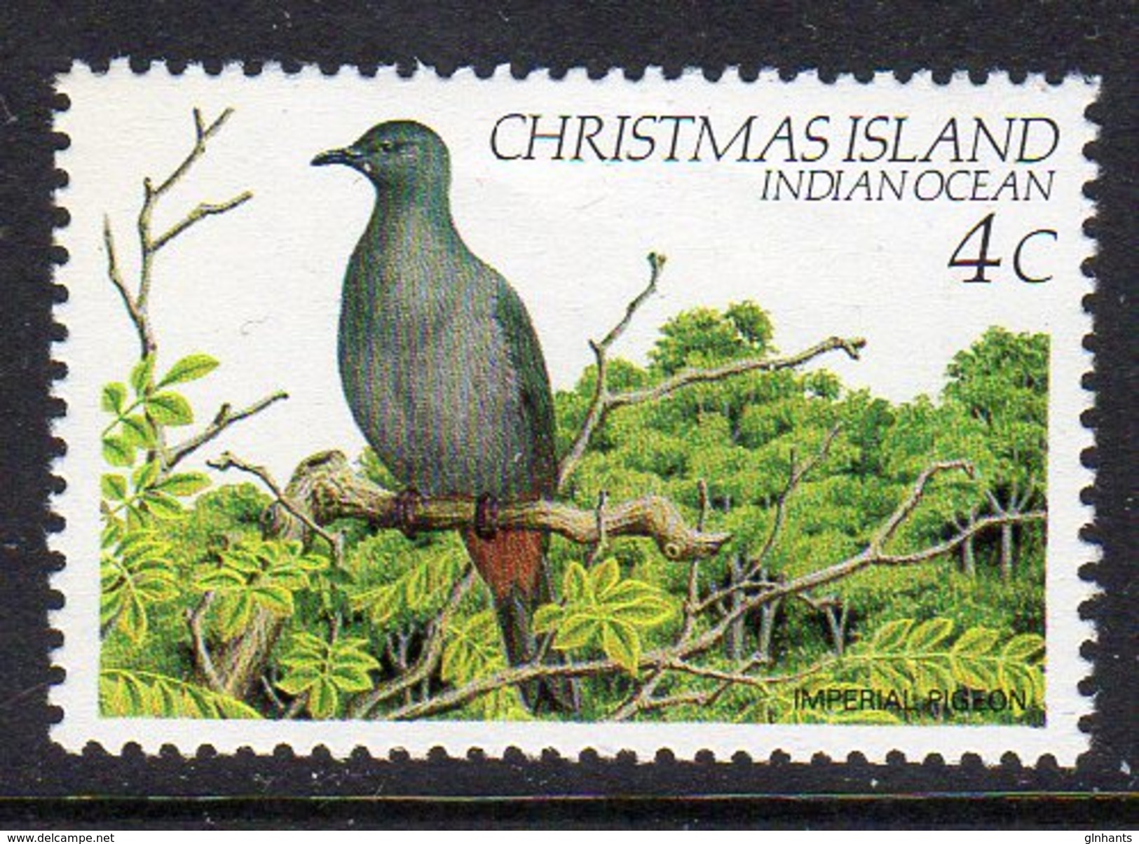 CHRISTMAS ISLAND - 1982 4c IMPERIAL PIGEON BIRD FINE MNH ** SG155 - Other & Unclassified