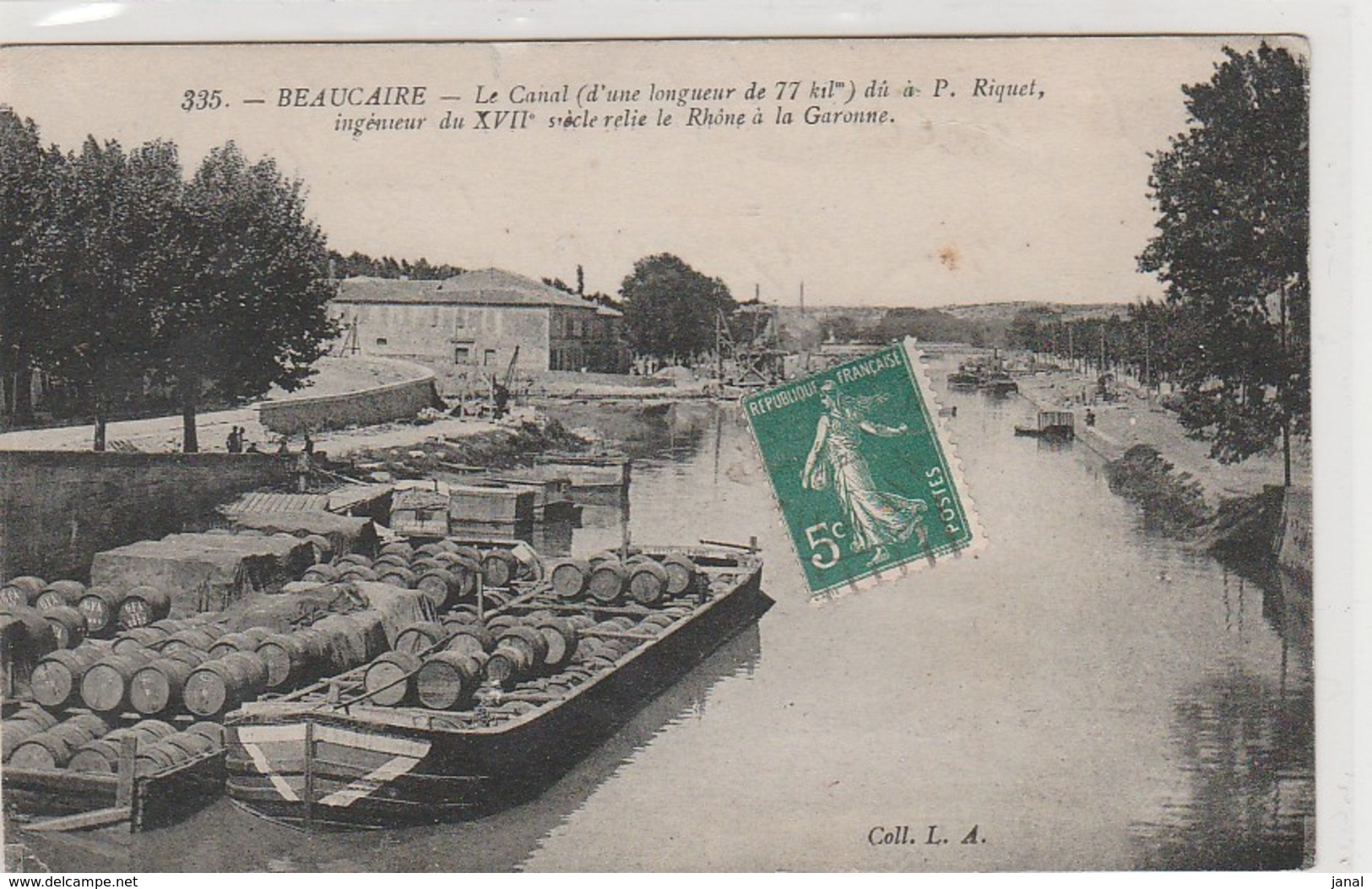 30 - BEAUCAIRE - LE CANAL DU A P. RIQUET - Beaucaire