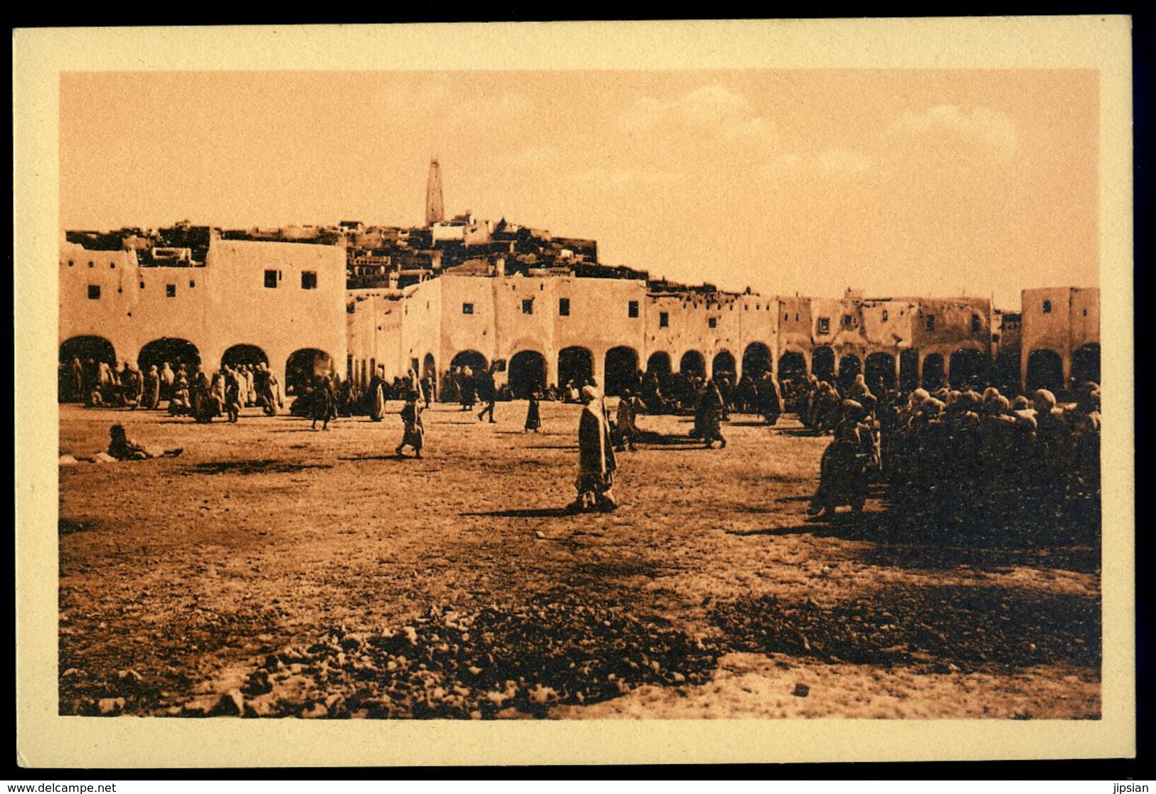 Cpa Algérie Ghardaïa  La Place Du Marché JIP71 - Ghardaia