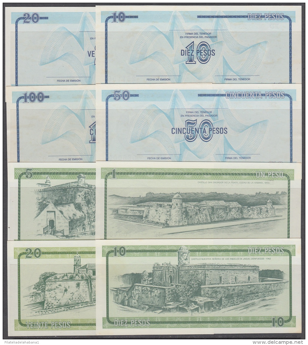 1985-BK-142 CUBA 1985. 1$-100$ CERTIFICADO DE DIVISA LOTE DE DIFERENTES SERIES. 20 BILLETES UNC. - Cuba