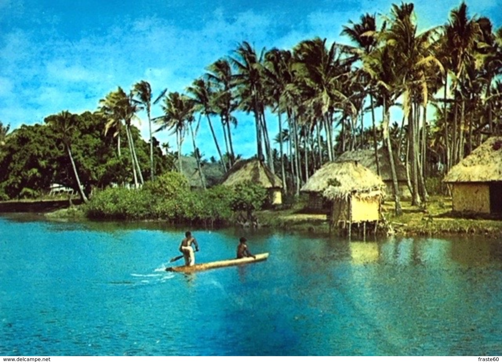 # A River And Village Scene - Such Scenes Can Be Seen In Many Parts Of Fiji - Figi