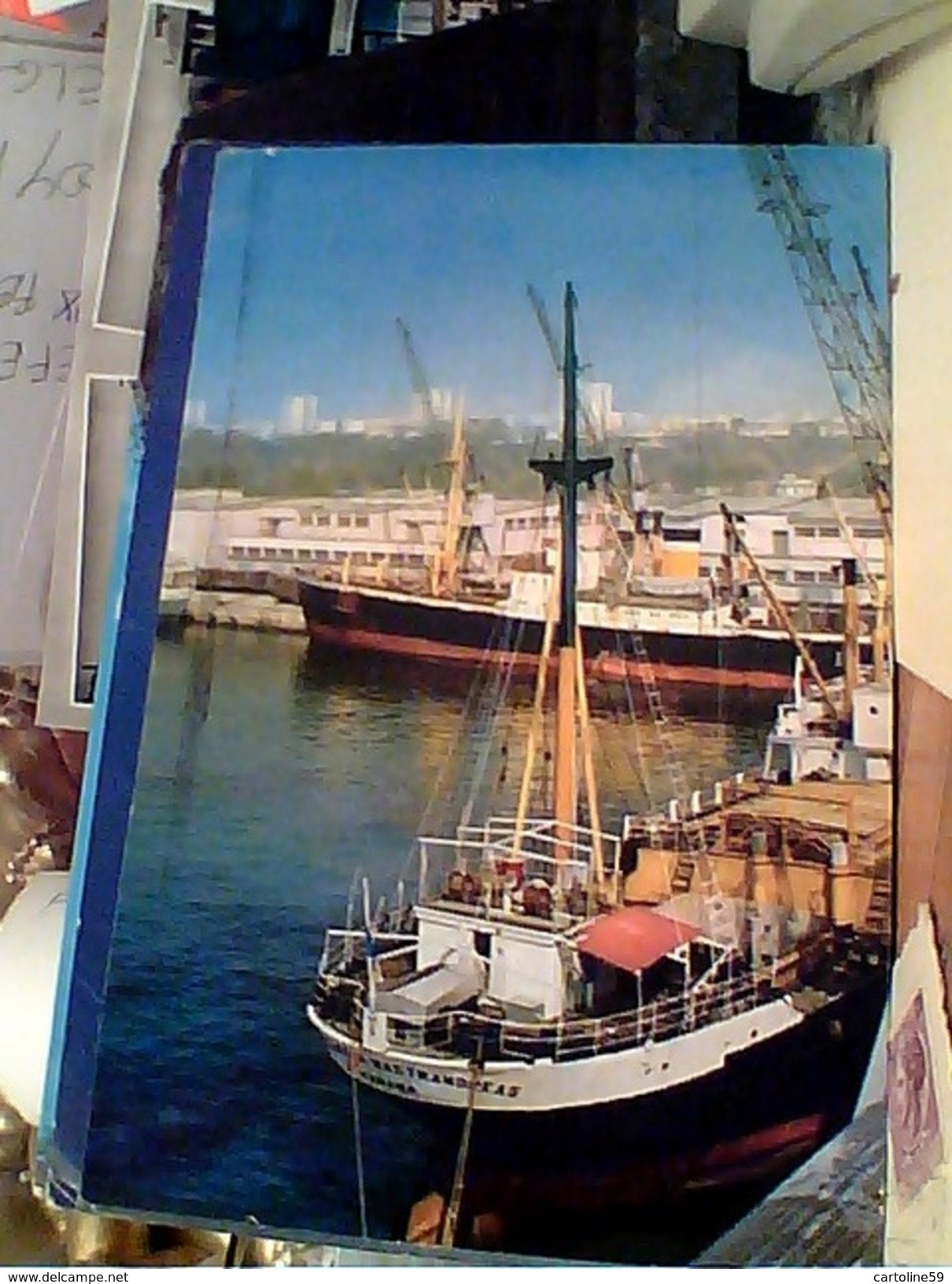 ROMANIA CONSTANTA  PORTO NAVE SHIP  CARGO .. MASTRANDREAS PANAMA  VB1970 FW9841 - Romania