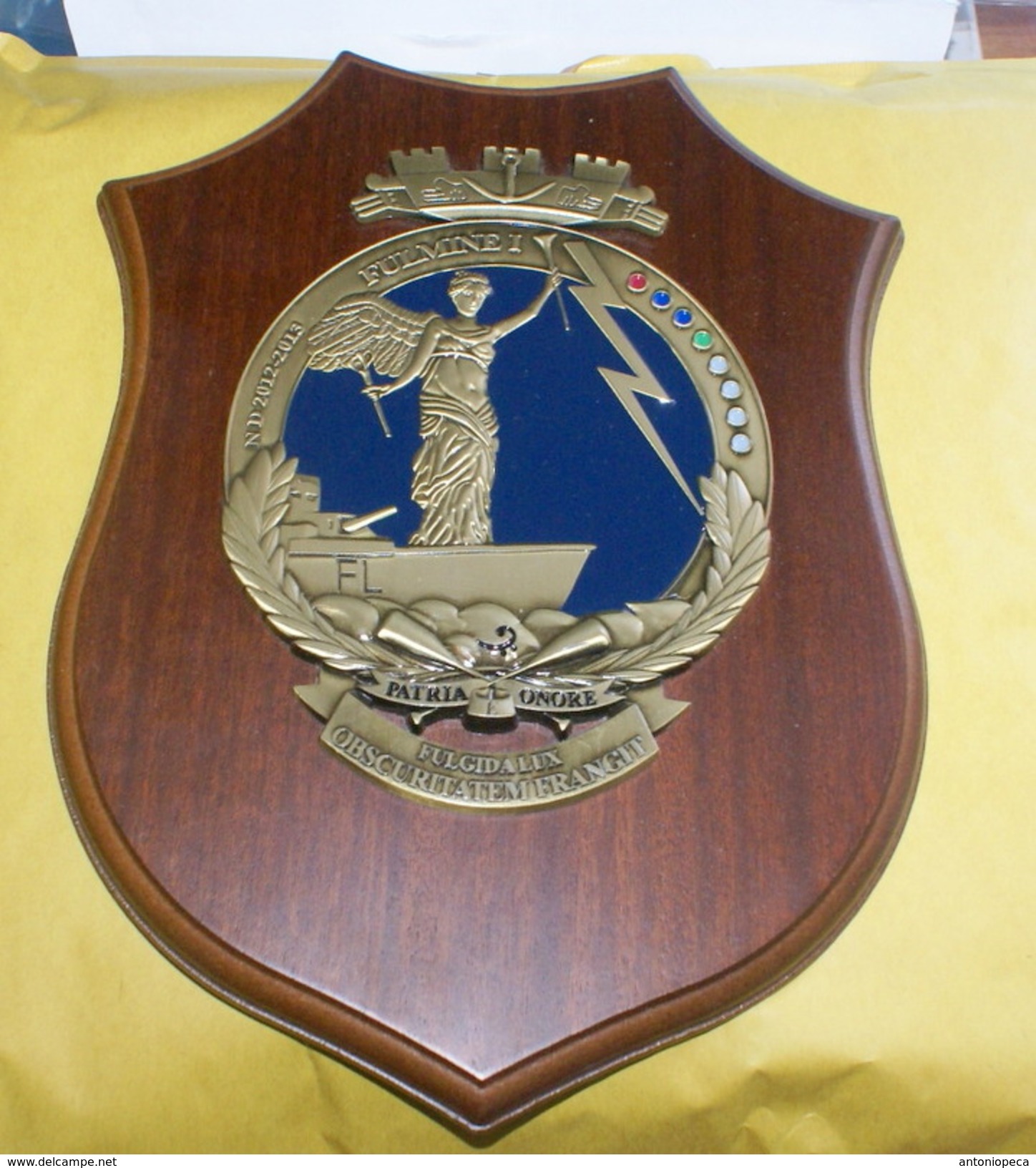 ITALIA -  ARTISTICO CREST  ARALDICO DEL CORSO FULMINE I°, ND 2012-2013 ACCADEMIA NAVALE - Marine