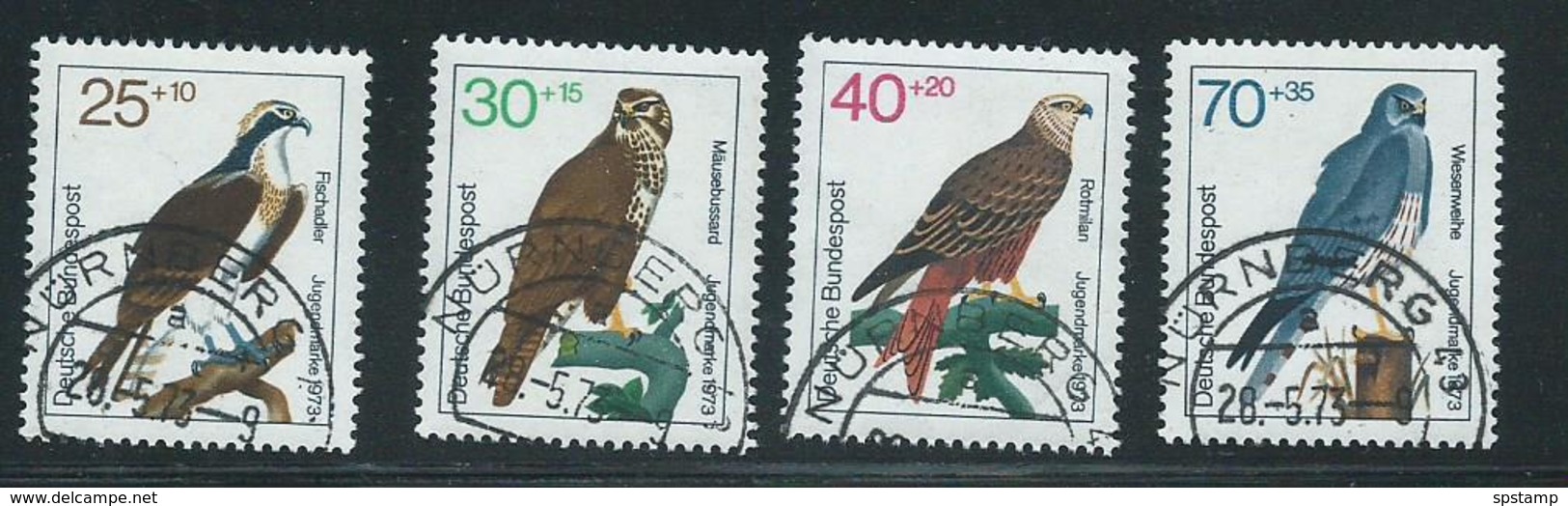 Germany 1973 Bird Charity Set 4 FU - Used Stamps