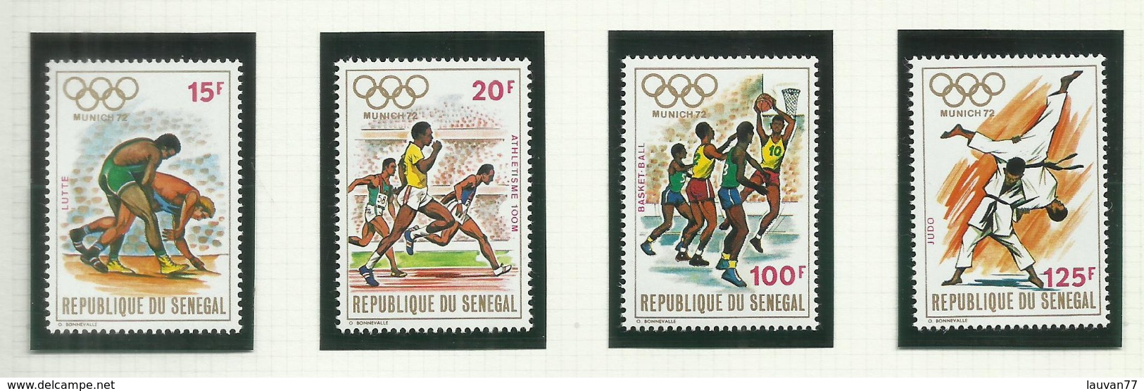 Sénégal  N°368 à 371 Neufs** Cote 5.50 Euros - Senegal (1960-...)