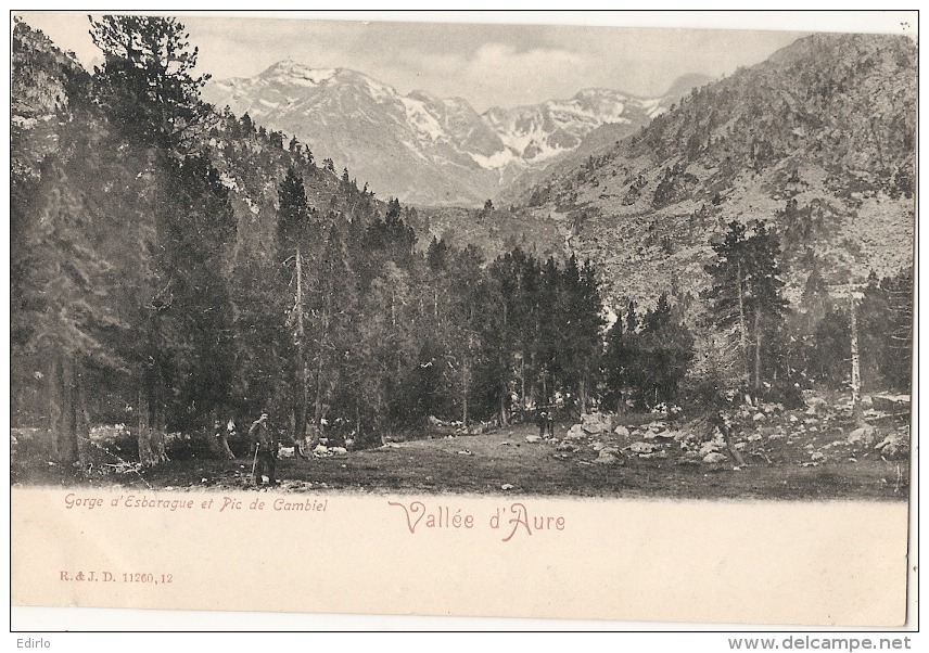 -65- Gorge D'esbarague Et Pic De Cambiel - A. Villatte - Précurseur Neuf TTBE - Vielle Aure