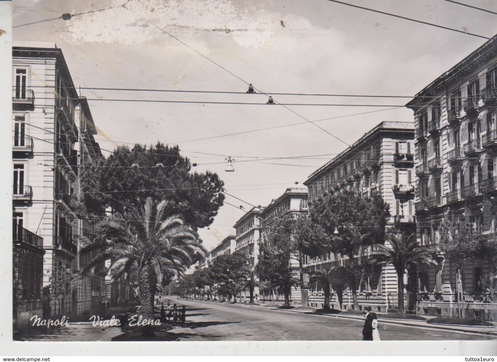 Napoli Viale Elena  1957  Vg - Napoli (Naples)