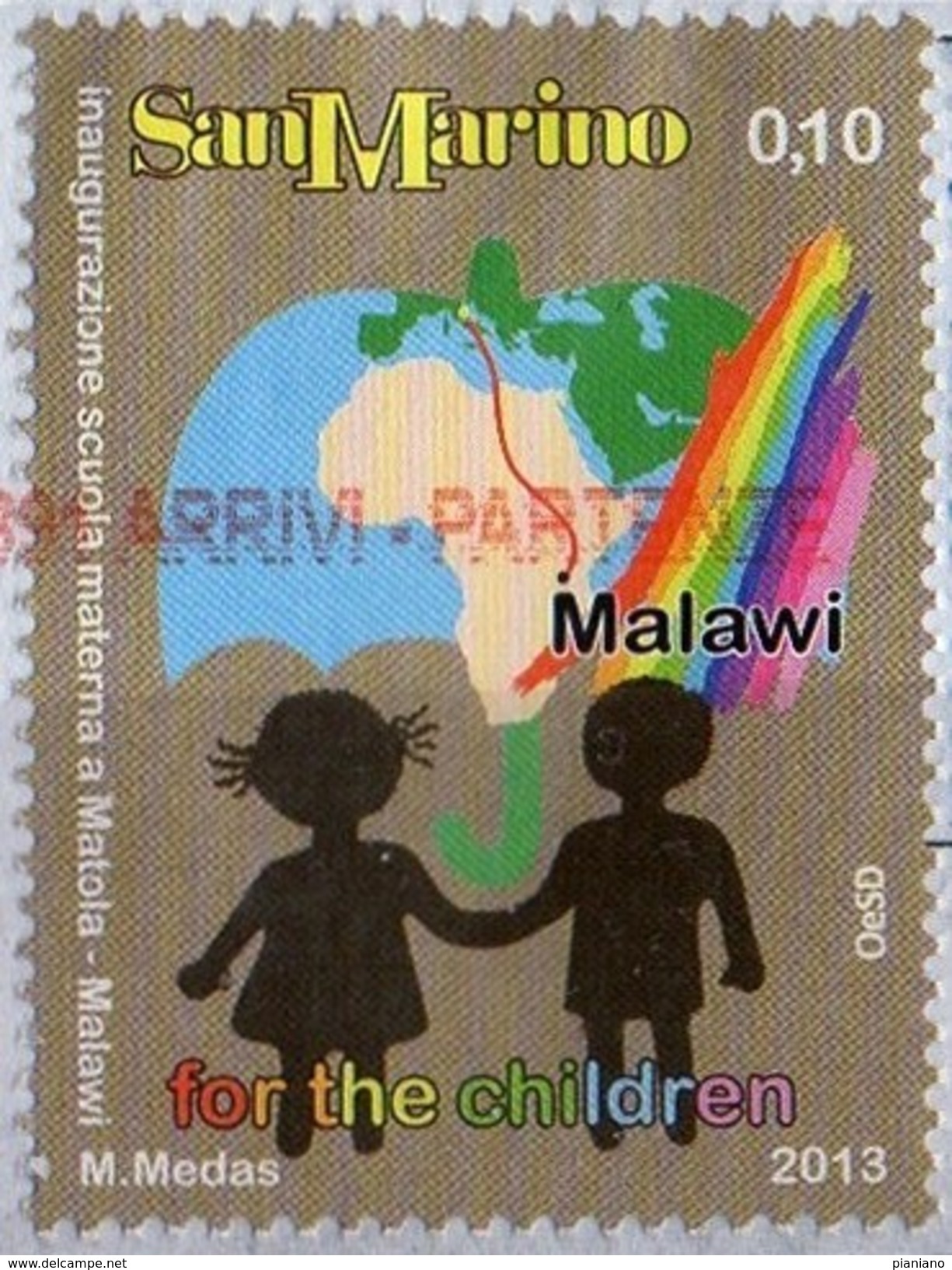 PIA  -  SMAR  -  2013  : Inaugurazione Di Una Nuova Scuola Materna A Matola (Malawi) -  (SAS  2408) - Used Stamps