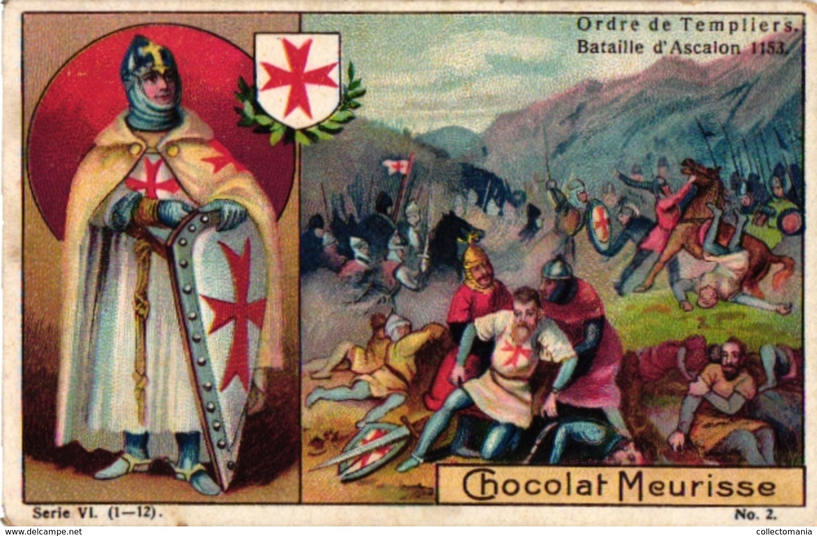 11 Cards C1900 Chocolat Meurisse MEDAILLES  Ordres Honorifiques, Templar, Tempeliers, Templier ERETEKENS - Autres & Non Classés