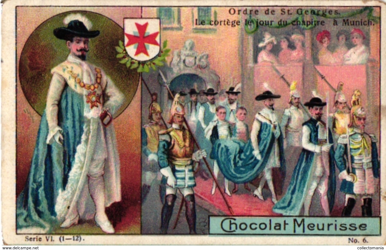 11 Cards C1900 Chocolat Meurisse MEDAILLES  Ordres Honorifiques, Templar, Tempeliers, Templier ERETEKENS - Autres & Non Classés