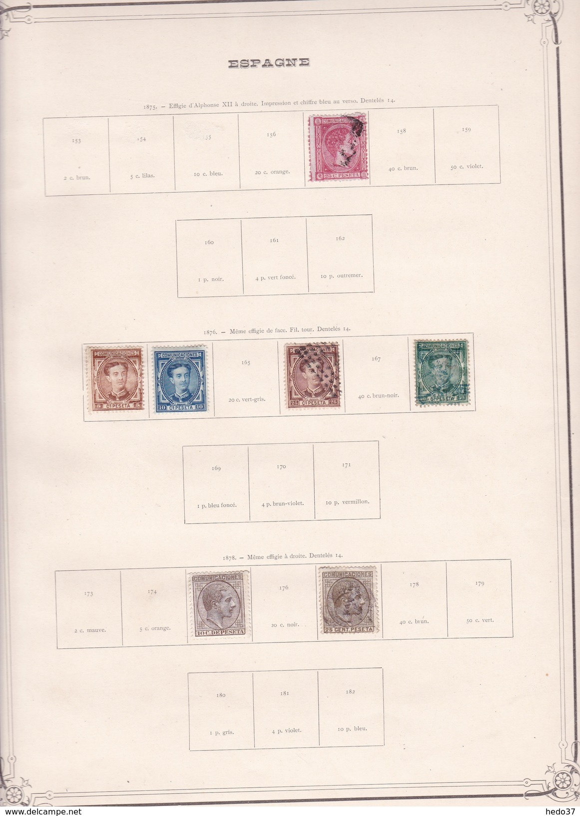 Espagne - Collection Vendue Page Par Page - Timbres Oblitérés / Neufs *(avec Charnière) -Qualité B/TB - Oblitérés