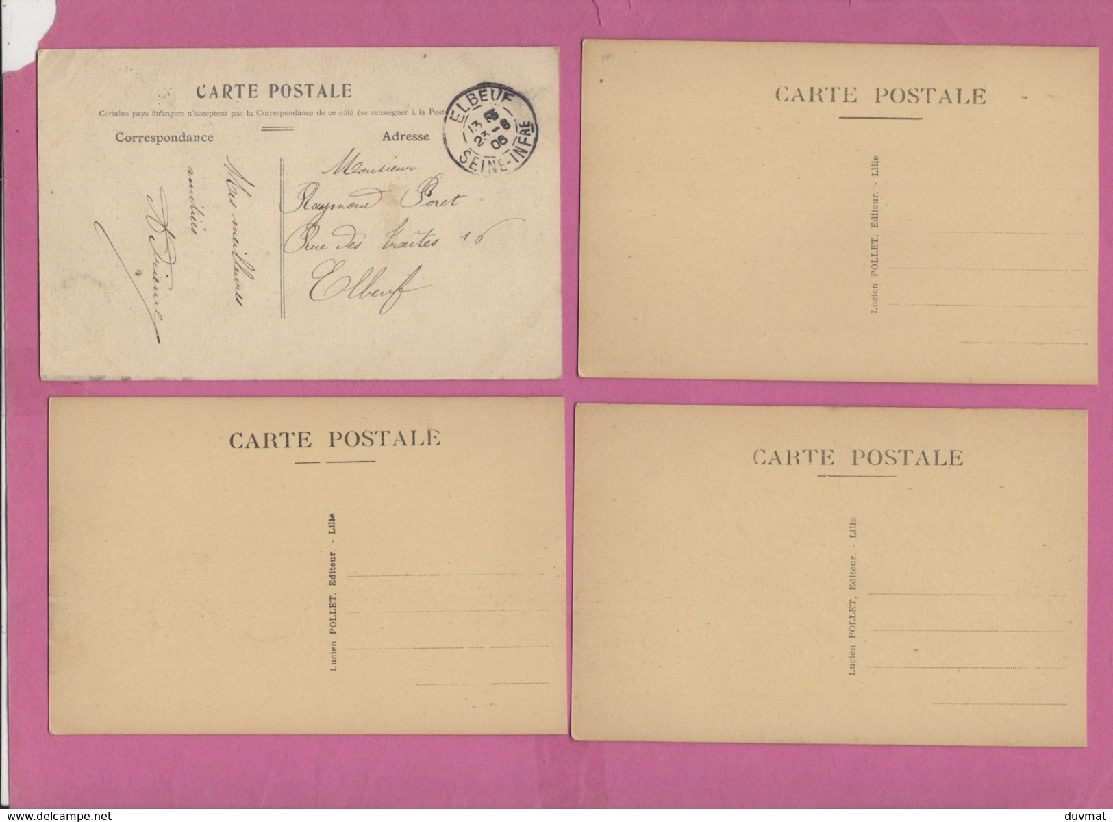 59 Nord Malo Les Bains Lot De 7 Cartes Postales ( 4 Scans ) - Malo Les Bains