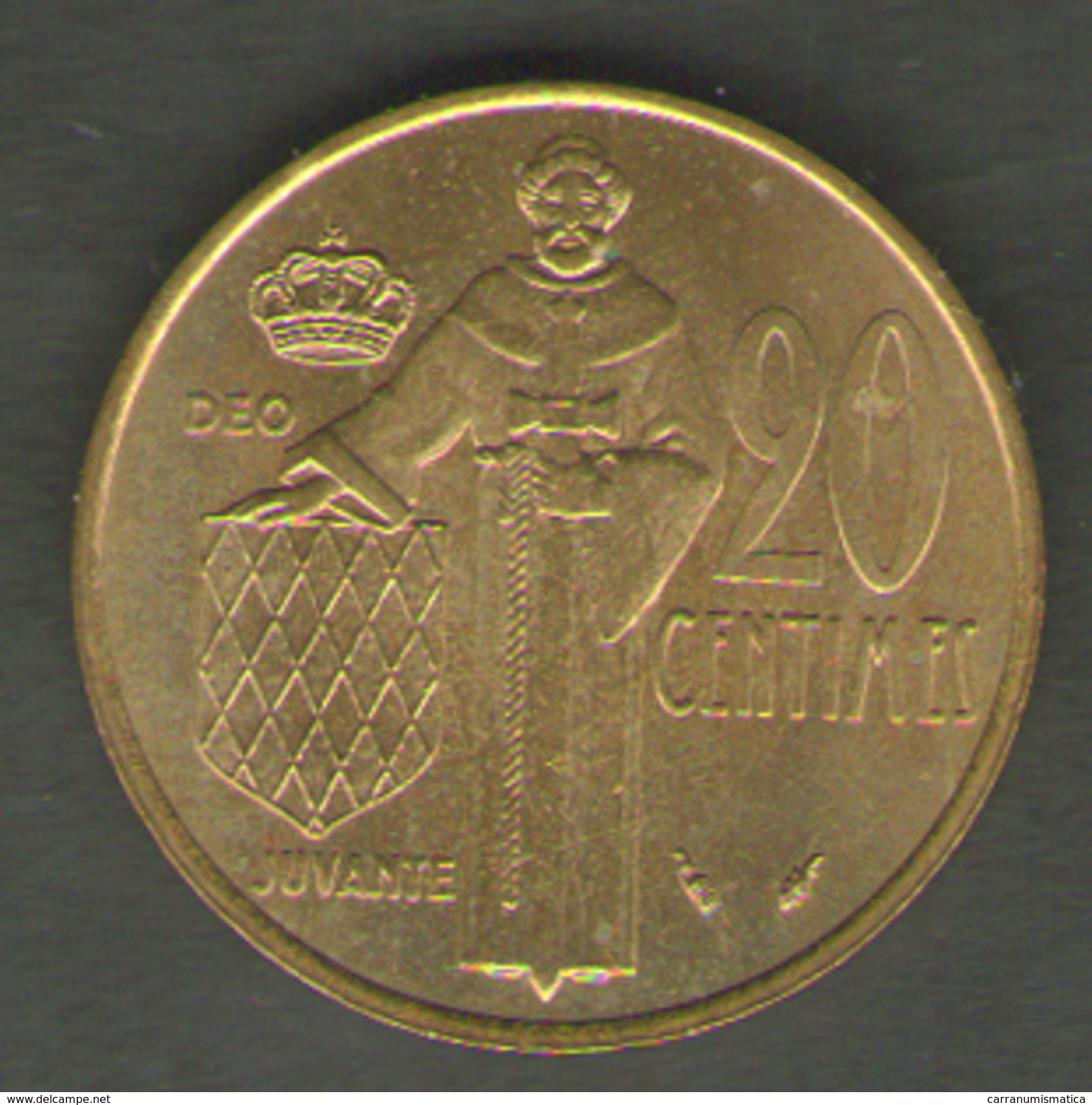 MONACO 20 CENTIMES 1975 - 1960-2001 Franchi Nuovi