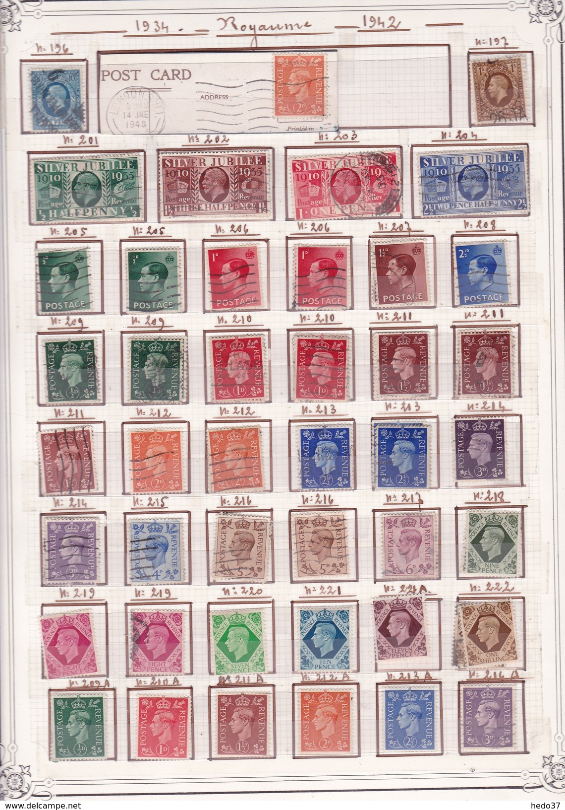 Grande Bretagne - Collection Vendue Page Par Page - Timbres Oblitérés / Neufs *(avec Charnière) -Qualité B/TB - Collections