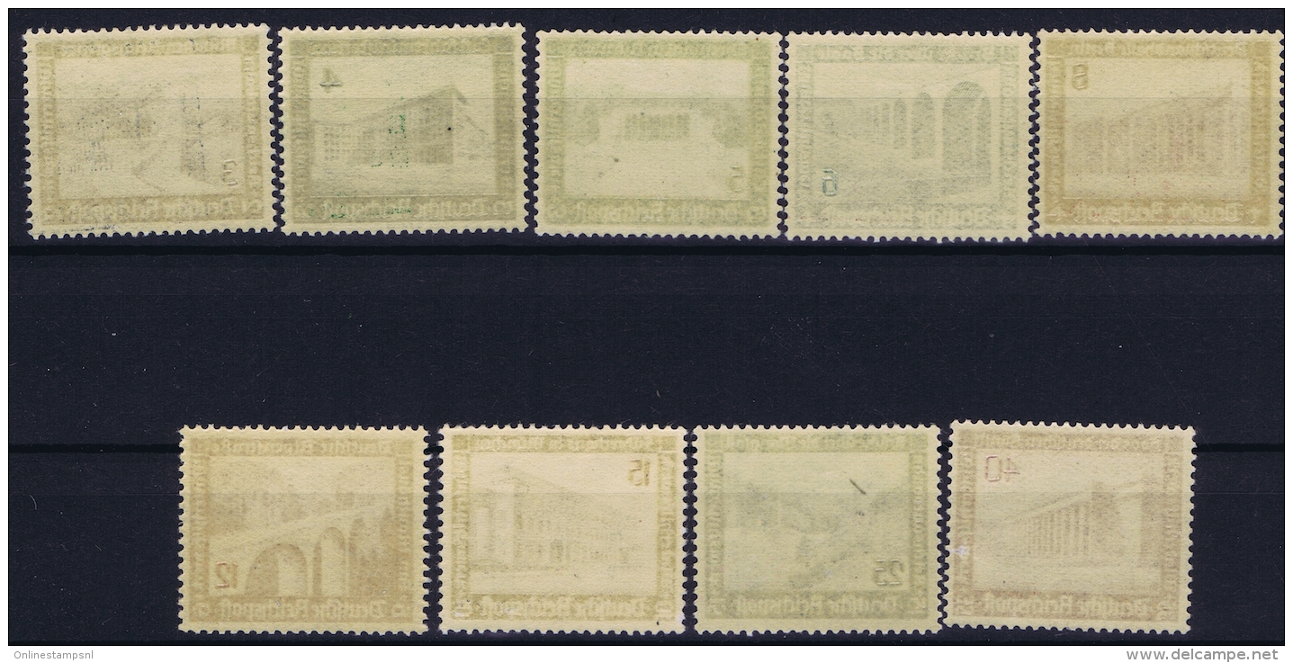 Deutsche Reich:  Mi Nr 634 - 642 MNH/**/postfrisch/neuf Sans Charniere 1936 Small Spot On Back 642 - Unused Stamps