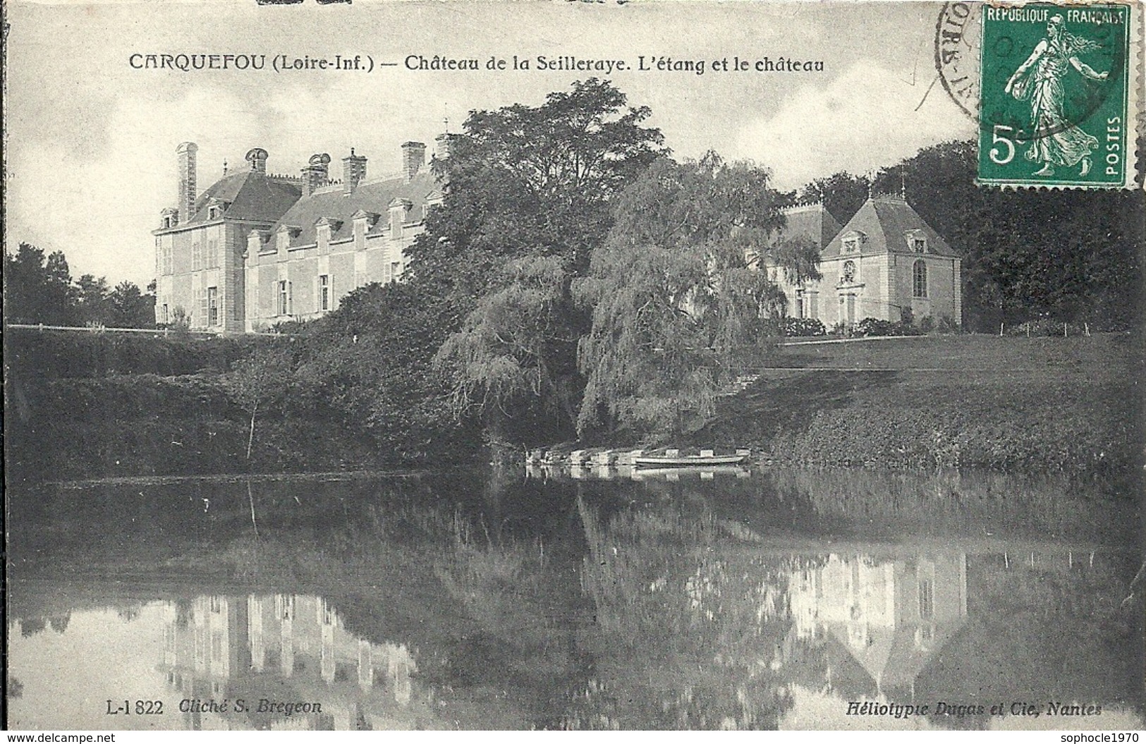 LOIRE ATLANTIQUE - 44 - CARQUEFOU - Château De La Seilleraye - Etang Et Château - Carquefou