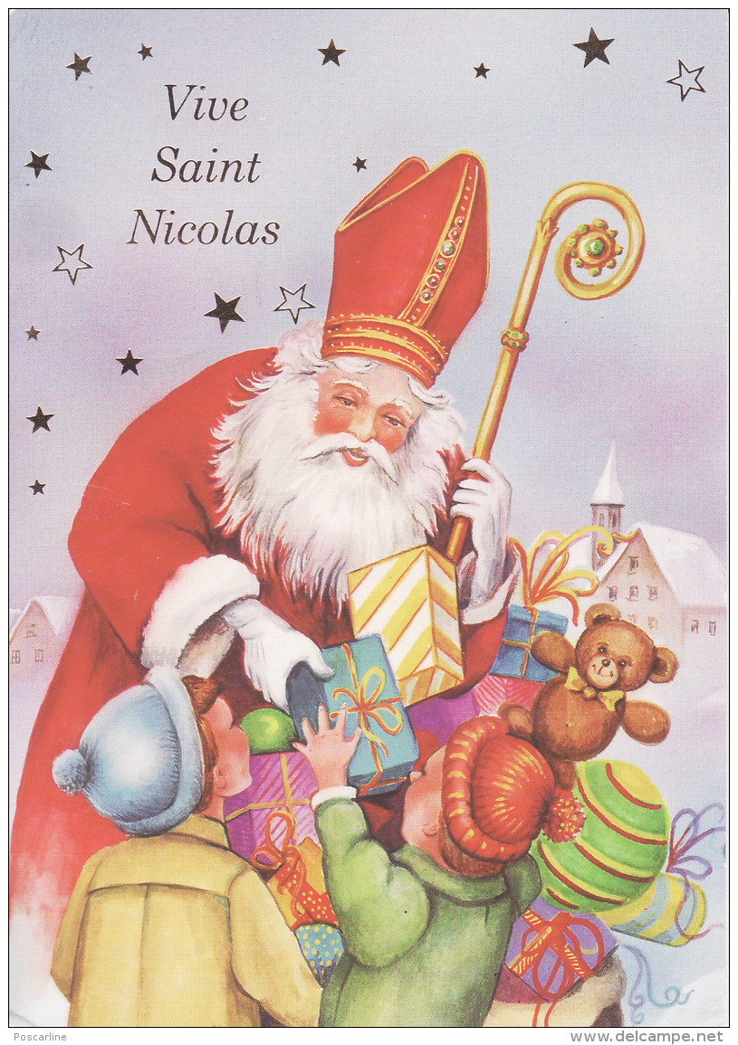 Saint Nicolas, Enfants, Jouets, Ours , 2 Scans - Sinterklaas