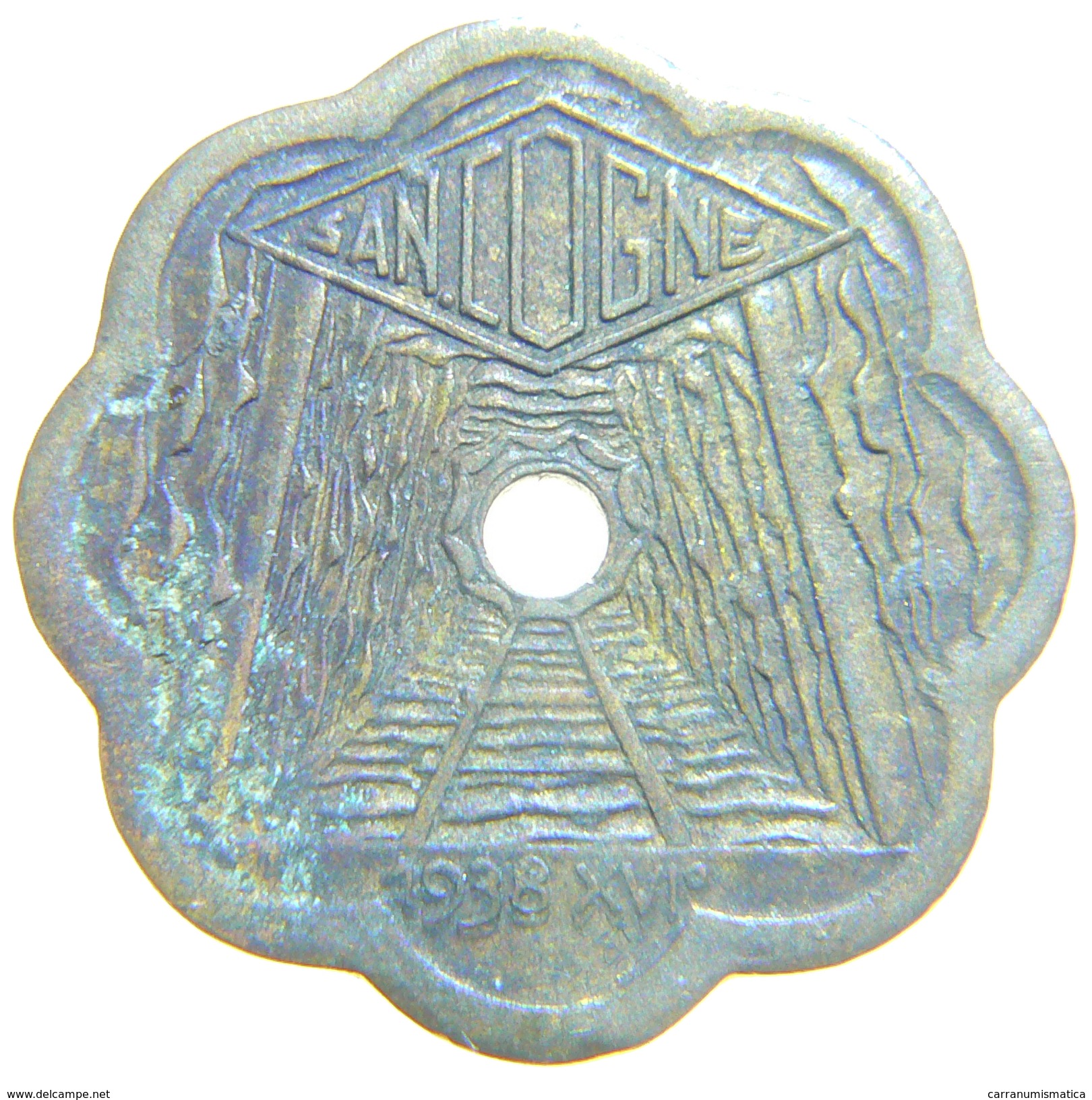 [NC] ITALIA - GETTONI MONETALI 1938 - SOCIETA ANONIMA NAZIONALE COGNE - 1 LIRA - Monetary/Of Necessity