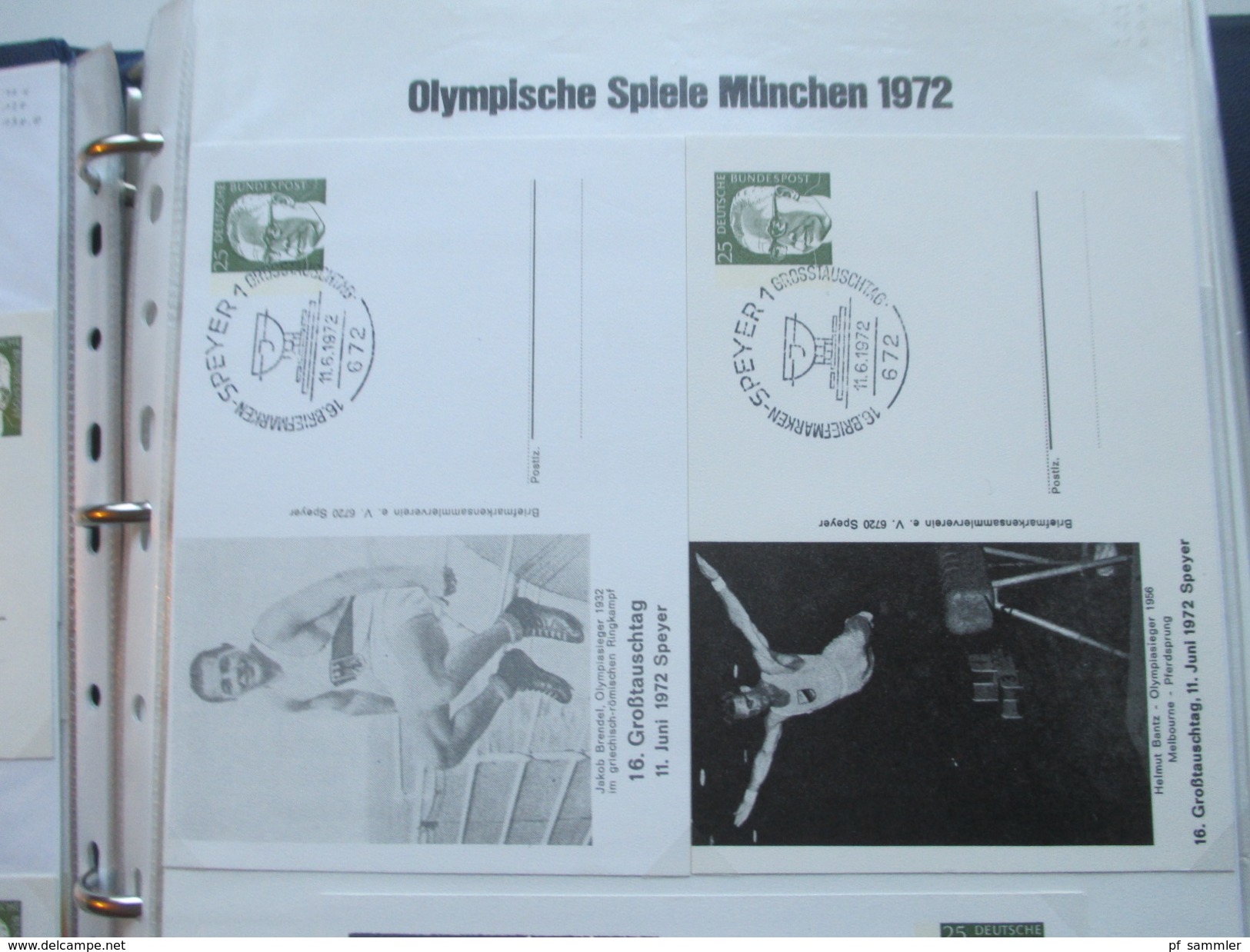 Olympische Spiele München 1972 Sammlung Sonderbelege / Karten mit Blocks und besseren Stücken!! Hoher Katalogwert!!