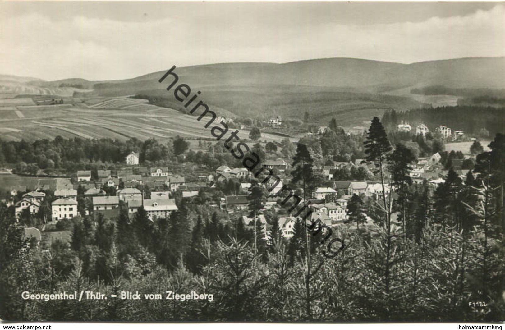 Georgenthal - Blick Vom Ziegelberg - Foto-AK 1961 - Verlag Richard Zieschank Rudolfstadt - Georgenthal