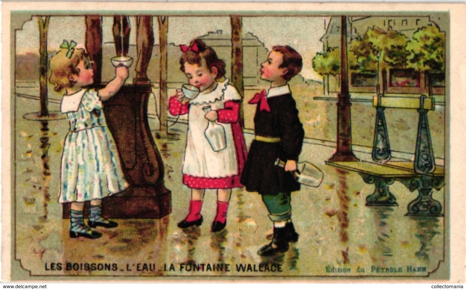 12 Cards Pub Pétrole Hahn Pour Chevelure C1900 Les Boissons Imp Laas Coco Café Champagne Thé Bière Vin Chianti Sirops - Sonstige & Ohne Zuordnung