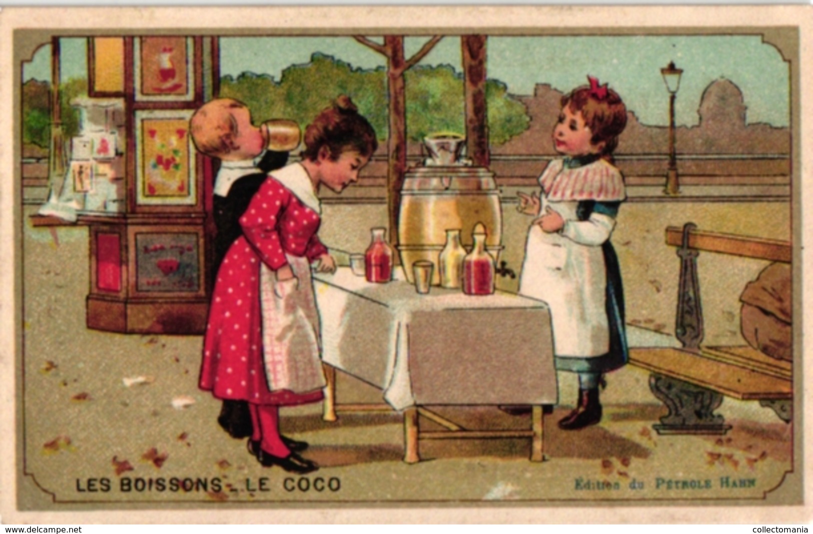 12 Cards Pub Pétrole Hahn Pour Chevelure C1900 Les Boissons Imp Laas Coco Café Champagne Thé Bière Vin Chianti Sirops