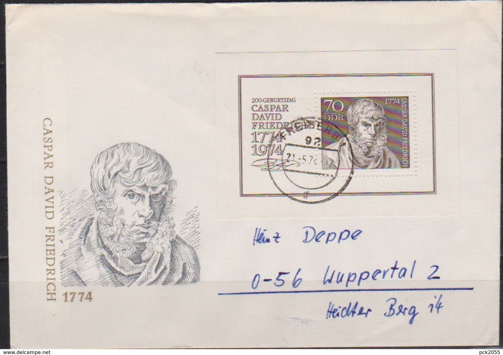 DDR FDC1974 Nr.1962 Block 40  200.Geb. Caspar David Friedrich ( D 4138 ) - Sonstige & Ohne Zuordnung