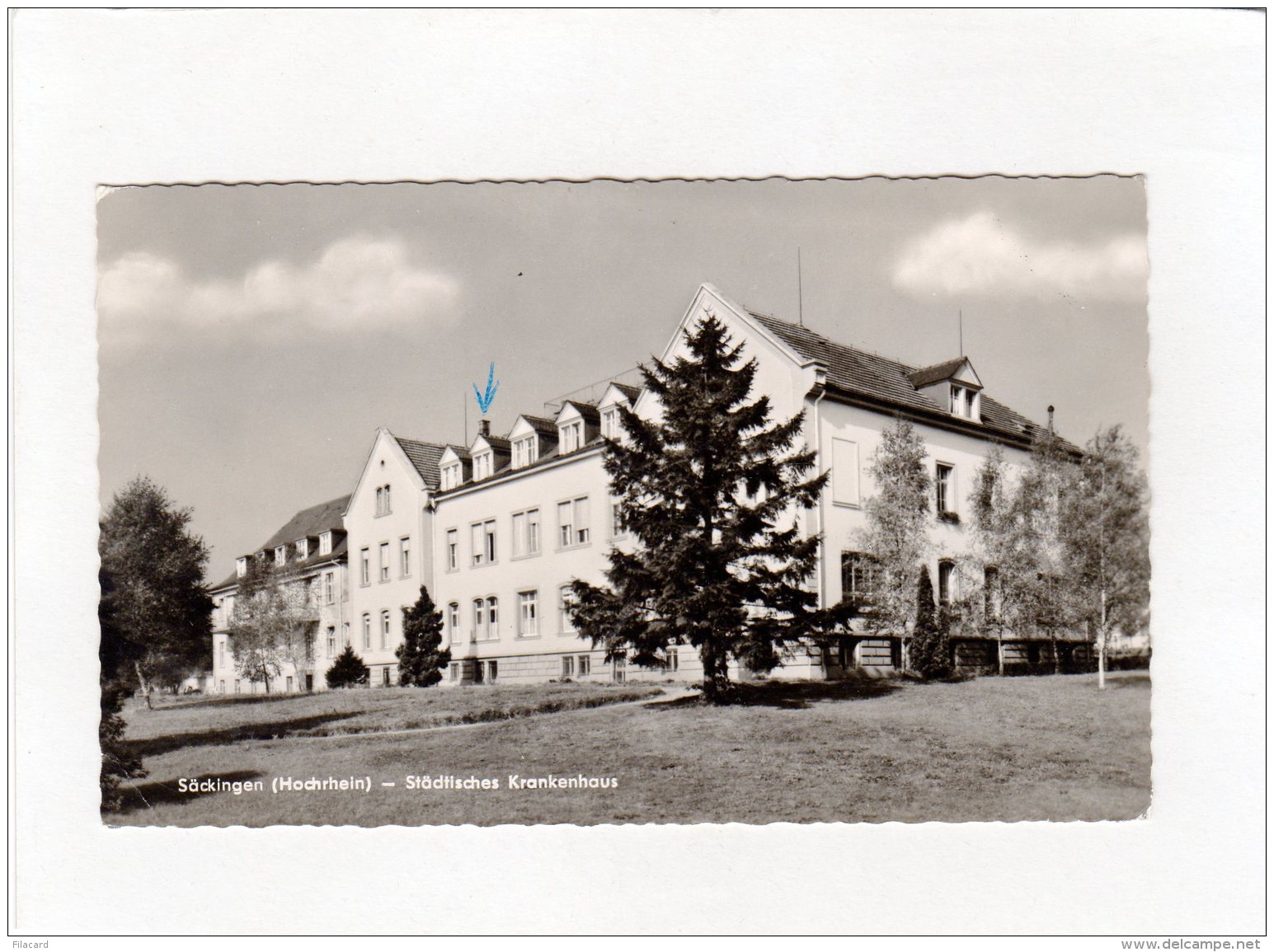 66496   Germania,  Sackingen, Hochrhein,  Stadtisches Krankenhaus,  VG  1964 - Bad Saeckingen