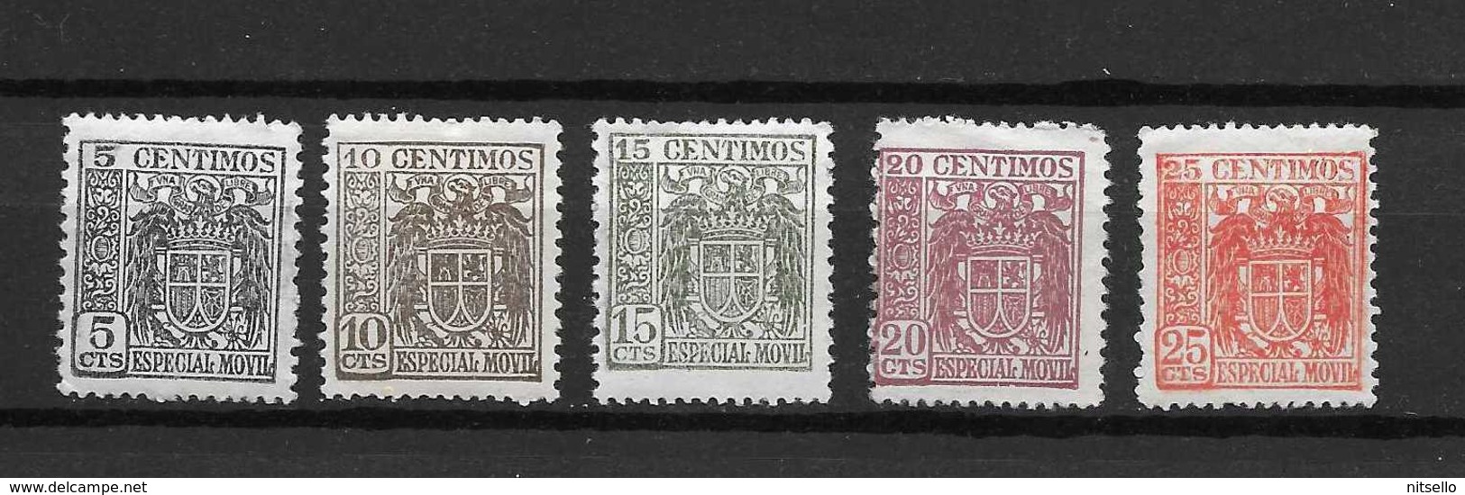 LOTE 1891 C  ///  ESPAÑA  FISCALES -  ESPECIAL MOVIL  *MH  Y ** MNH - Revenue Stamps