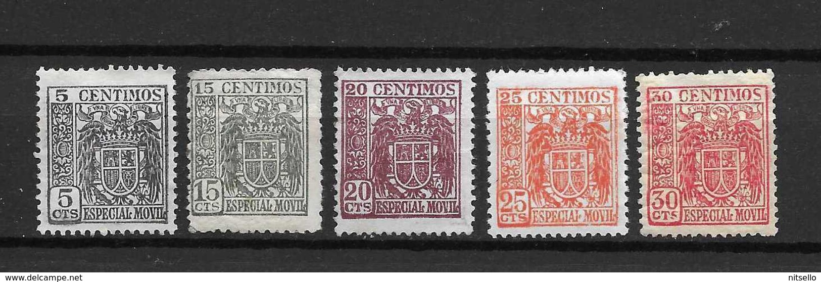 LOTE 1891 C  ///  ESPAÑA  FISCALES -  ESPECIAL MOVIL  *MH  Y ** MNH - Revenue Stamps