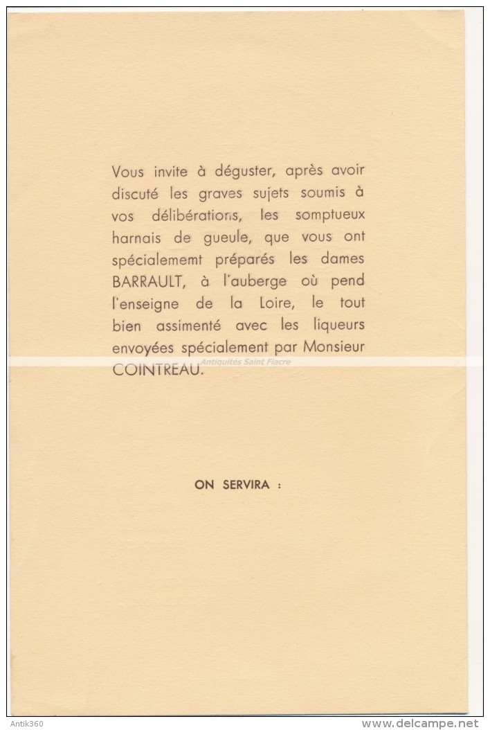 Ancien Menu + Photo Banquet Médecine Anjou à Gennes Sur Loire 1937 (49 - Maine Et Loire) - Menus
