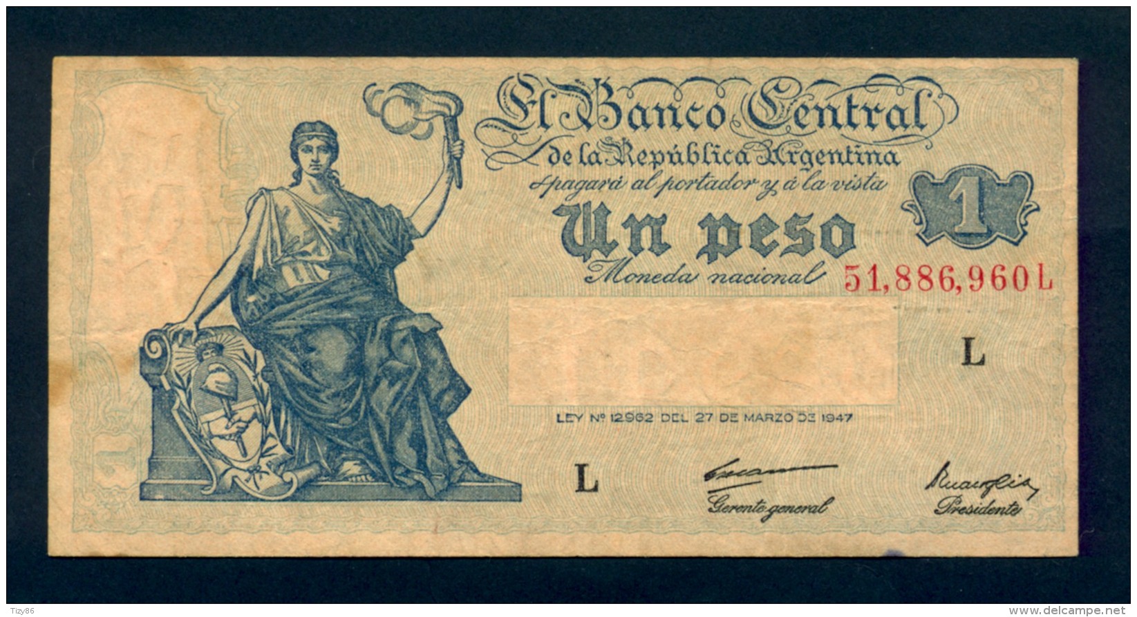 Argentina 1 PESO 1947 - Argentinië