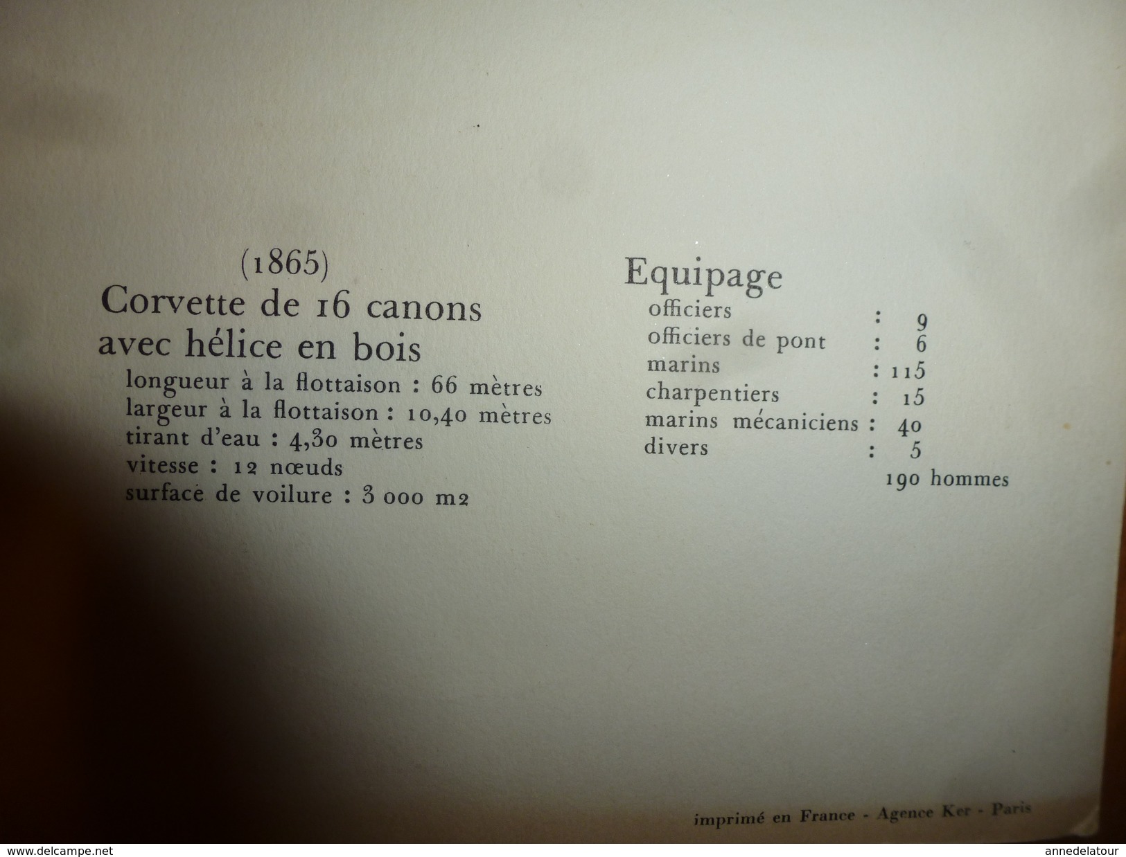 Années 1930-1950 Ou Avant :Gravure MARINE , En Couleurs ( LE NYMPHE) ,dim Hors-tout 48 Cm X 37 Cm - Publicidad