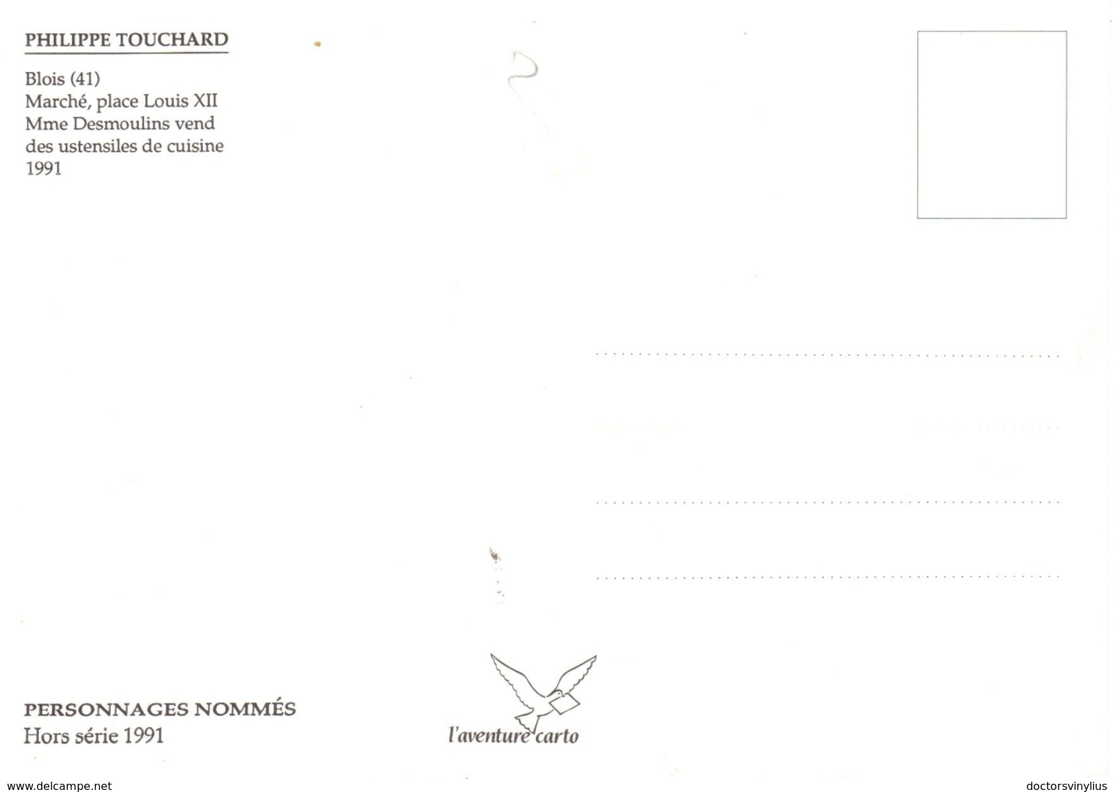 L'AVENTURE CARTO - MME DESMOULINS VEND DES USTENSILES DE CUISINE - HORS SERIE 1991 - Vendedores Ambulantes