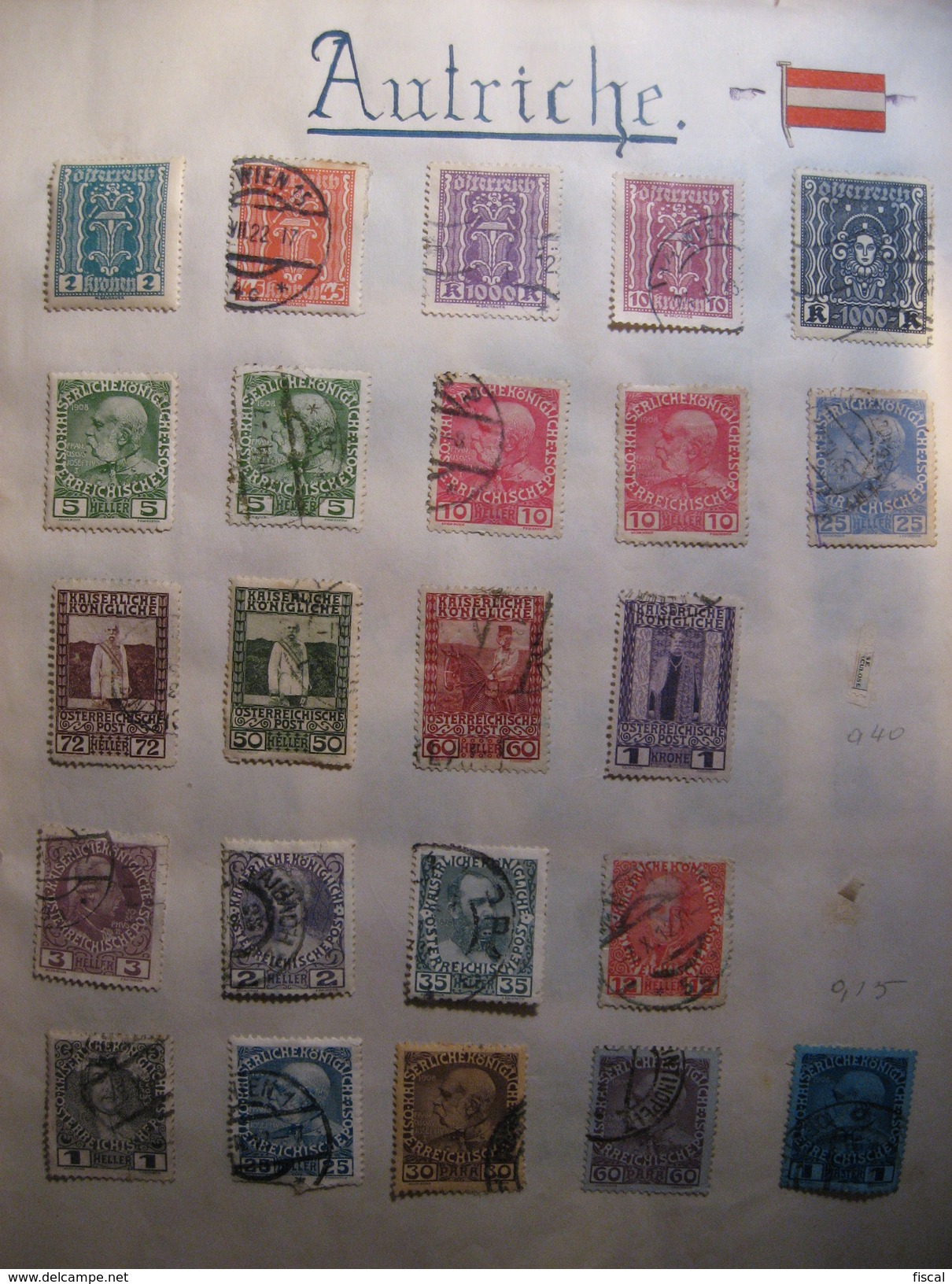 Lot De Timbres Anciens D'Autriche - Collections