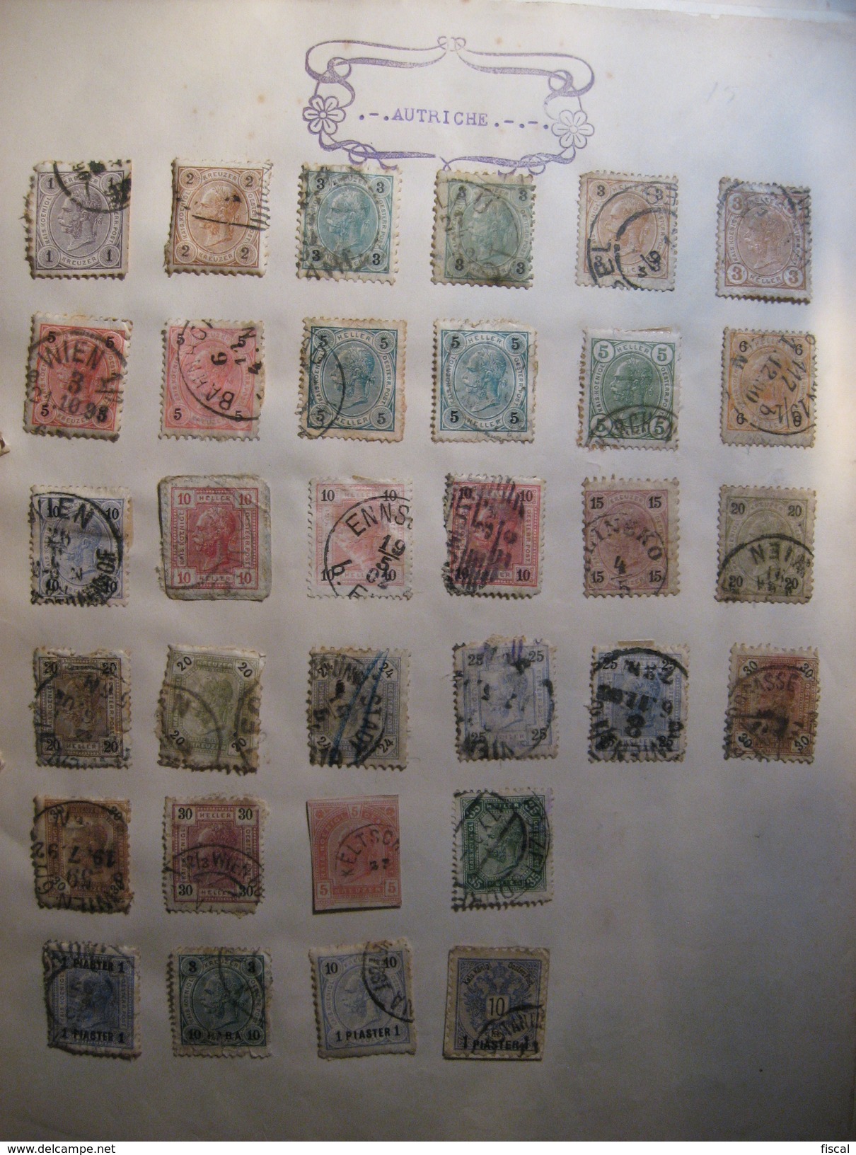 Lot De Timbres Anciens D'Autriche - Collections