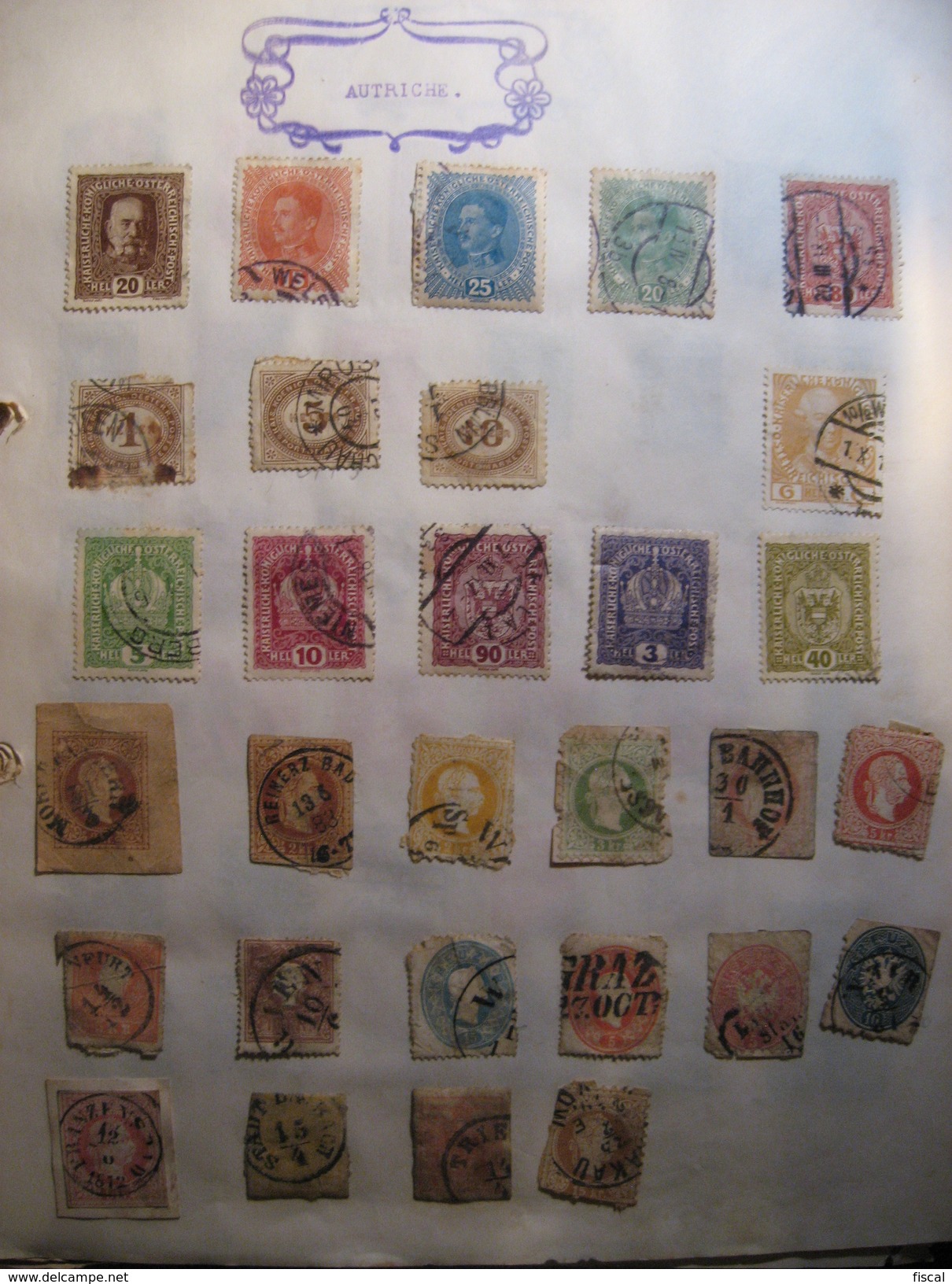 Lot De Timbres Anciens D'Autriche - Collections