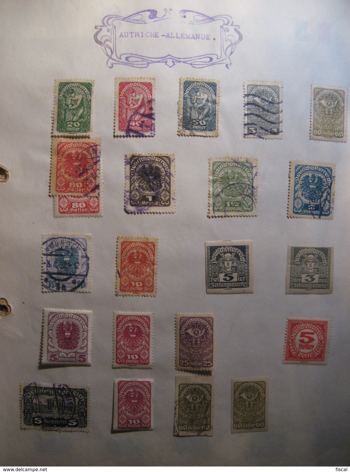 Lot De Timbres Anciens D'Autriche - Collections