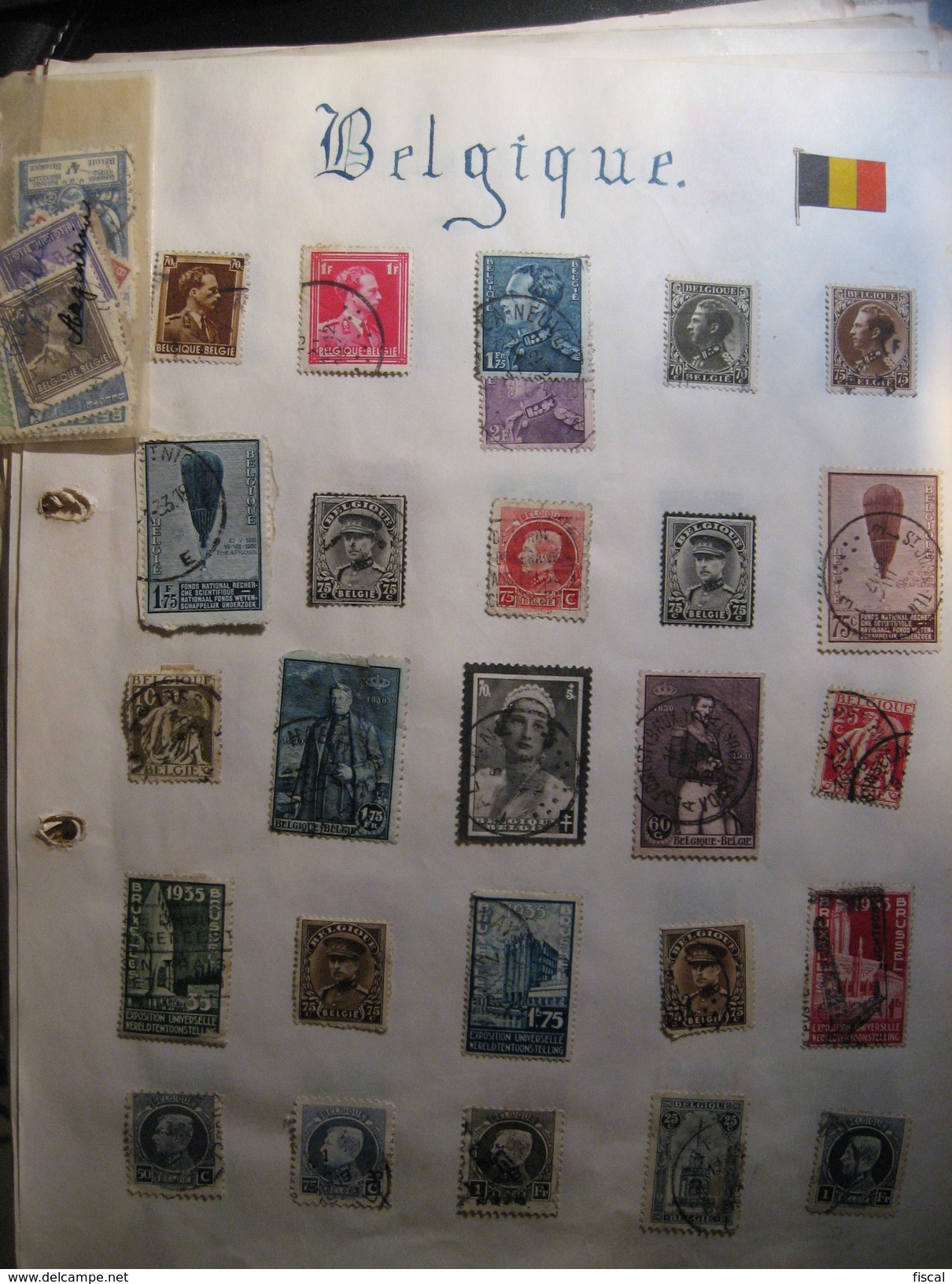 Lot De Timbres Anciens De Belgique - Colecciones