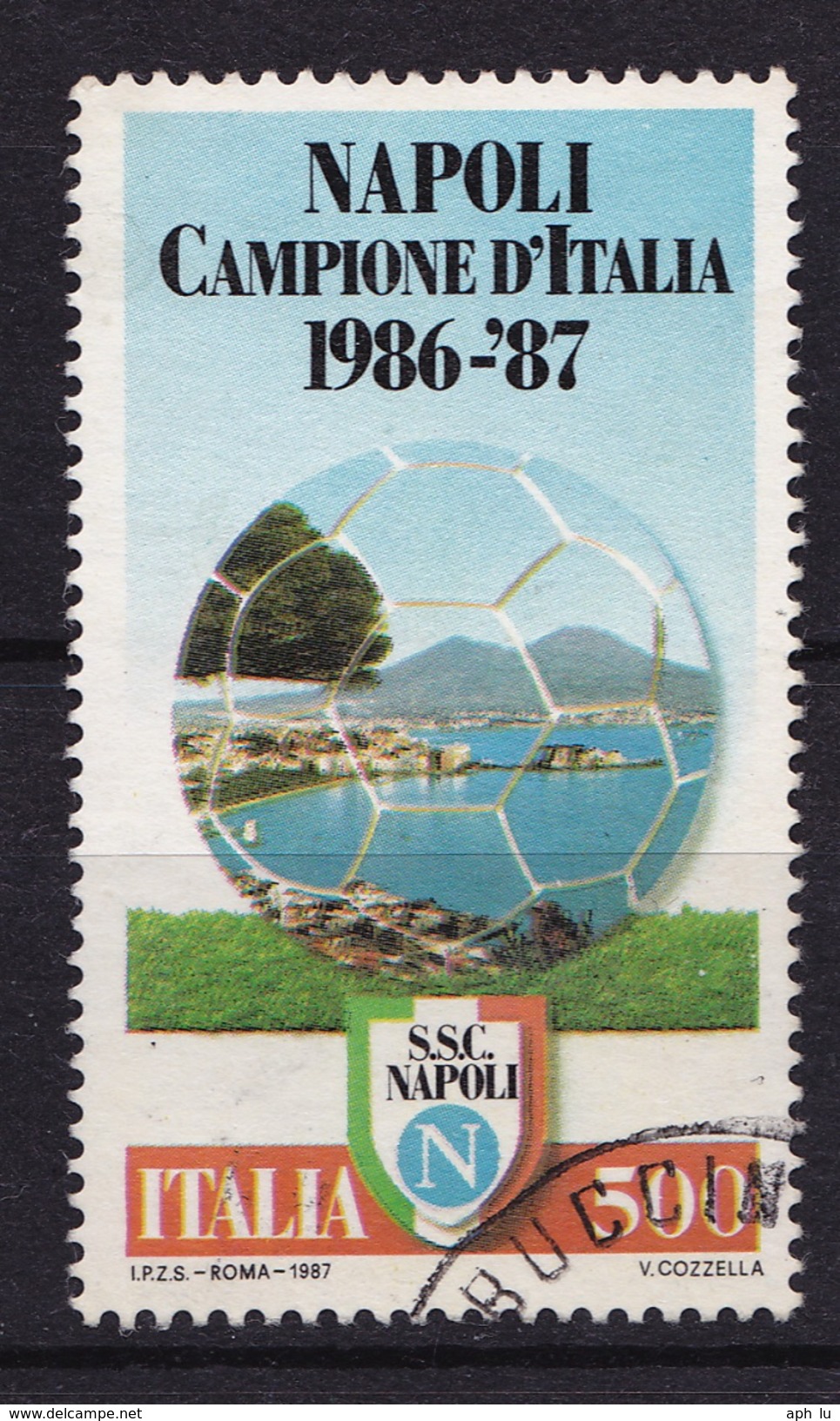 1987 MiNr. 2016 Fussball: Napoli Campione Gestempelt (b170704) - 1981-90: Gebraucht