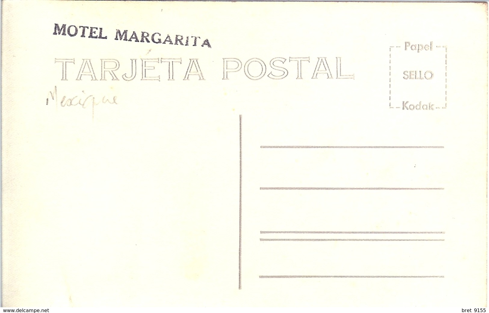 MEXIQUE CARTE PHOTO ARBOL DEL TULE OAXACA OAX 162 MOTEL MARGARITA - Mexique