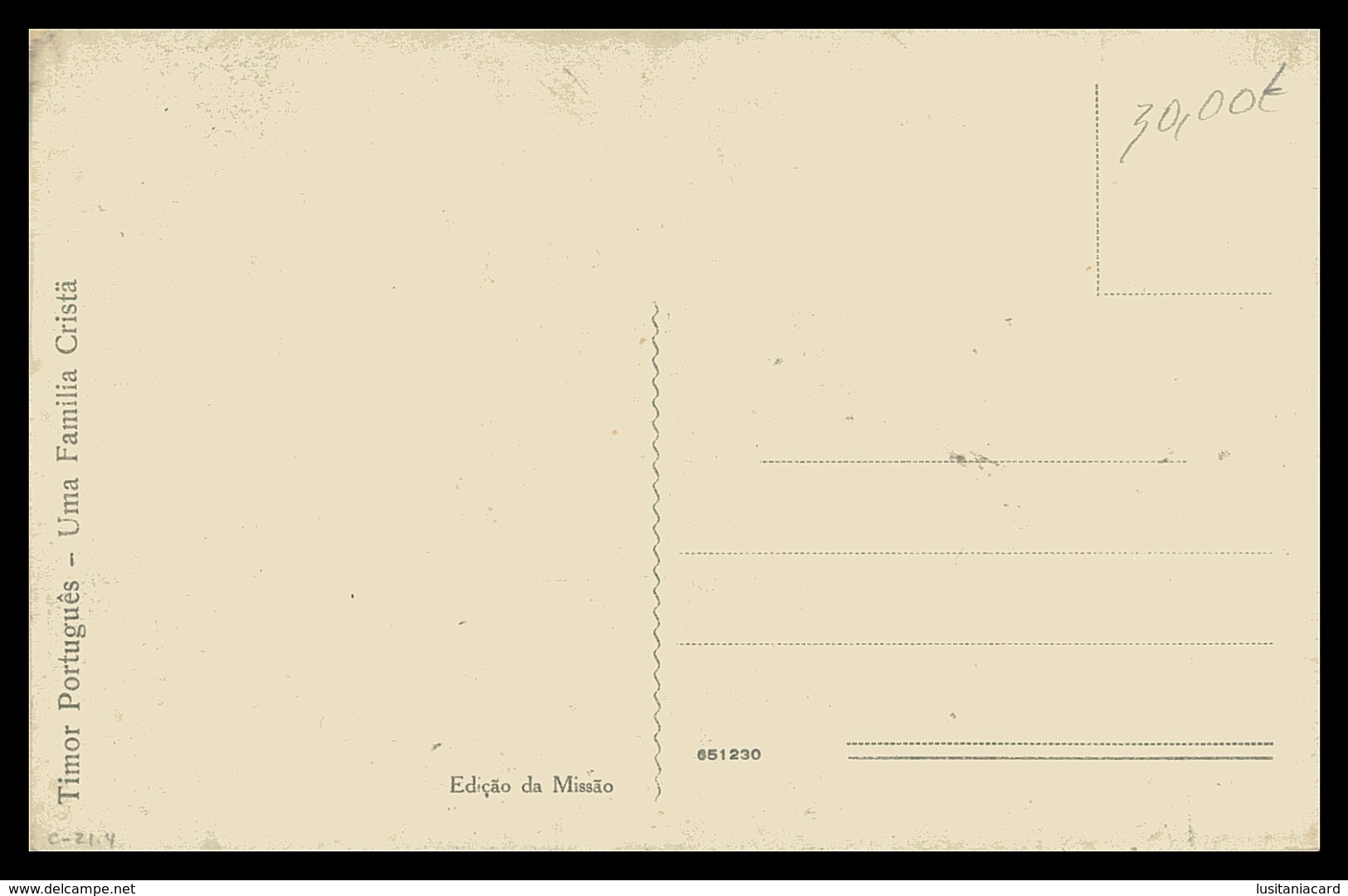 TIMOR - Uma Familia Cristã ( Ed. Da Missão)  Carte Postale - Osttimor